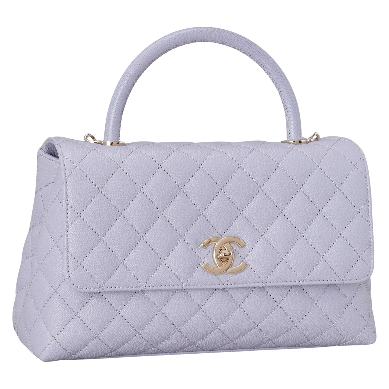CHANEL(USED)샤넬 라벤더 코코핸들 미디움 백