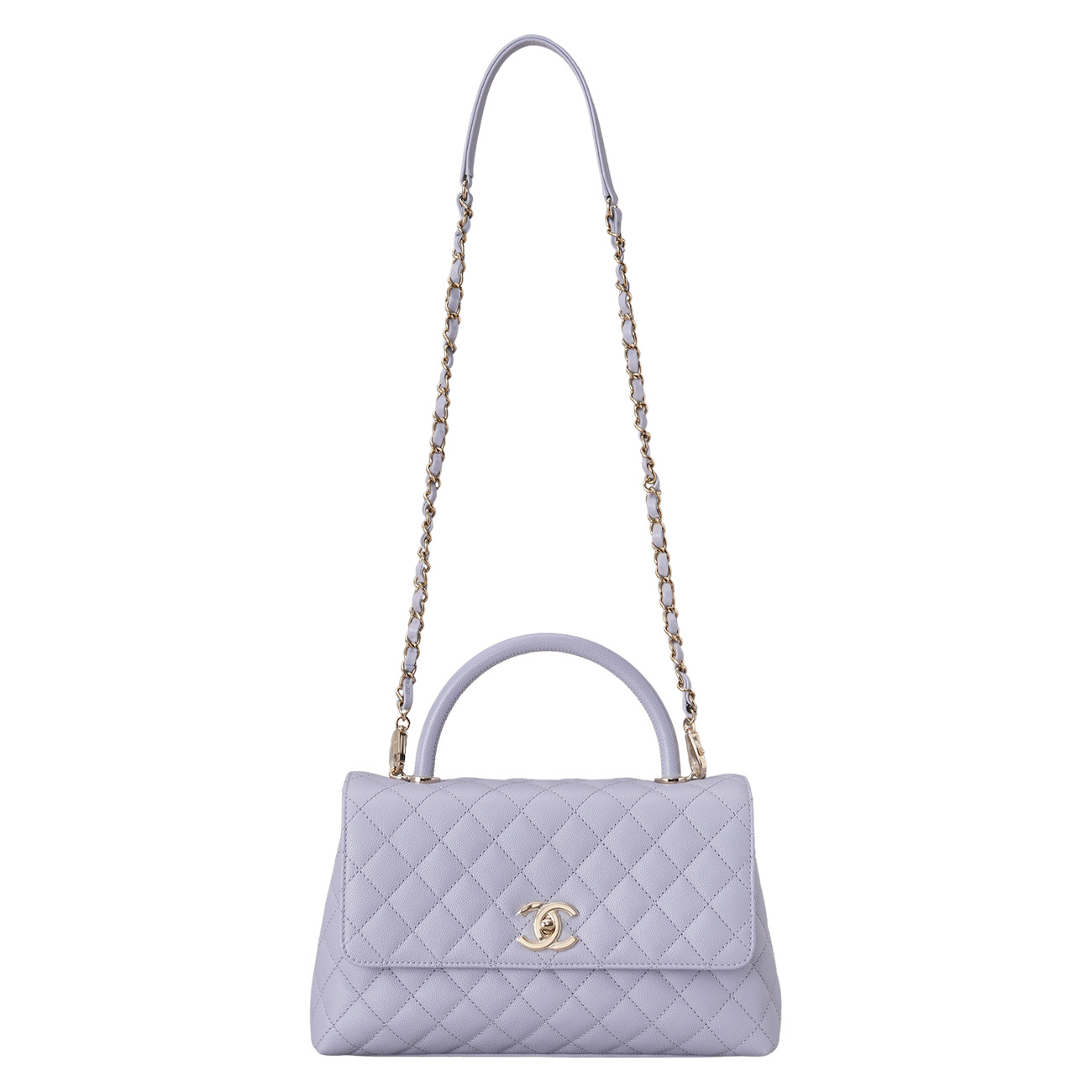 CHANEL(USED)샤넬 라벤더 코코핸들 미디움 백