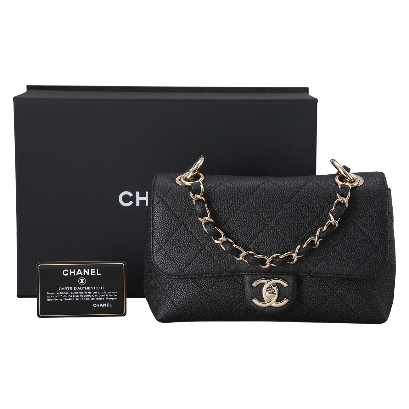 CHANEL(USED)샤넬 캐비어 시즌 체인 플랩백