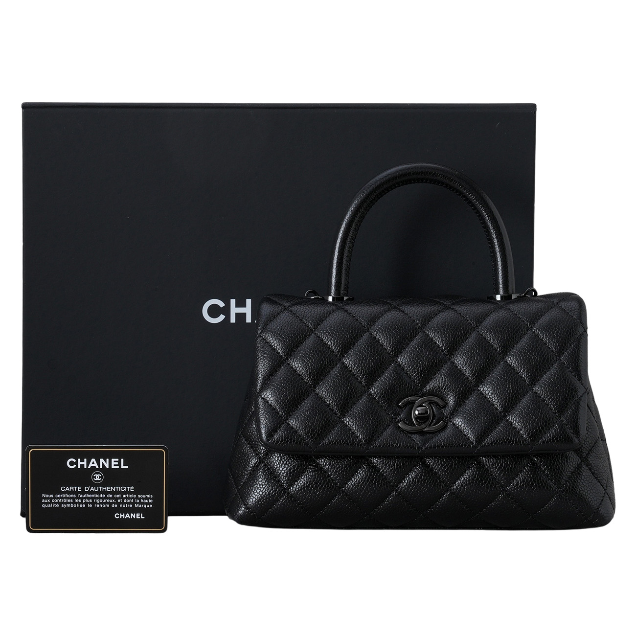 CHANEL(USED)샤넬 캐비어 코코핸들 스몰
