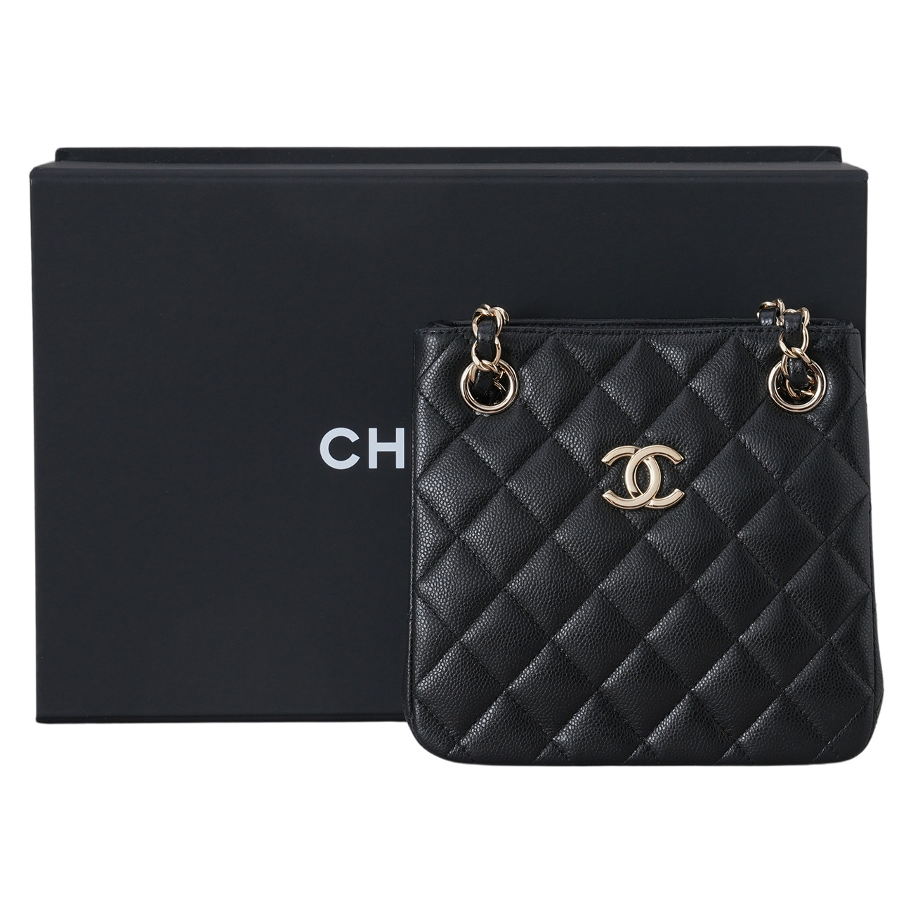 CHANEL(USED)샤넬 AS3176 시즌 캐비어 미니 버킷백