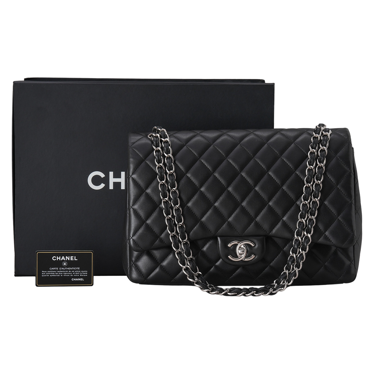 CHANEL(USED)샤넬 램스킨 클래식 맥시 플랩백