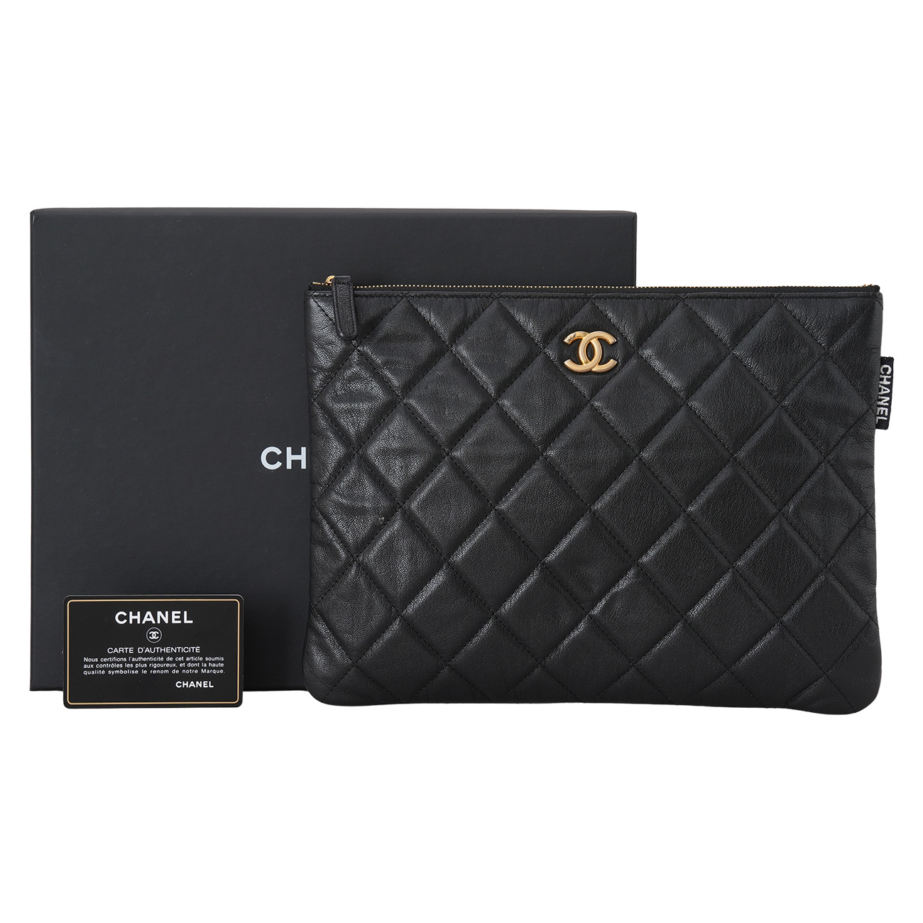 CHANEL(USED)샤넬 시즌 클러치 뉴미듐