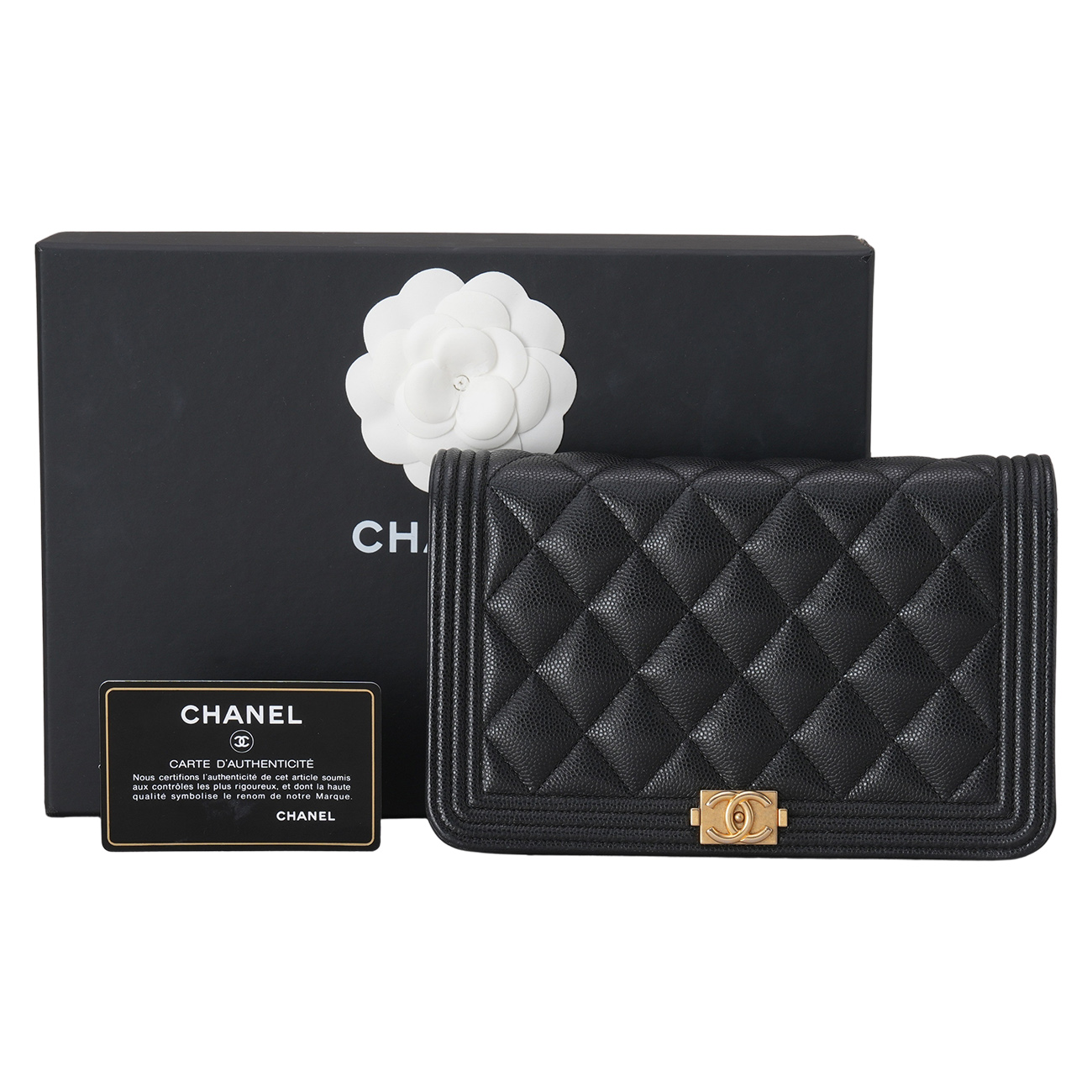 CHANEL(USED)샤넬 캐비어 보이샤넬 WOC