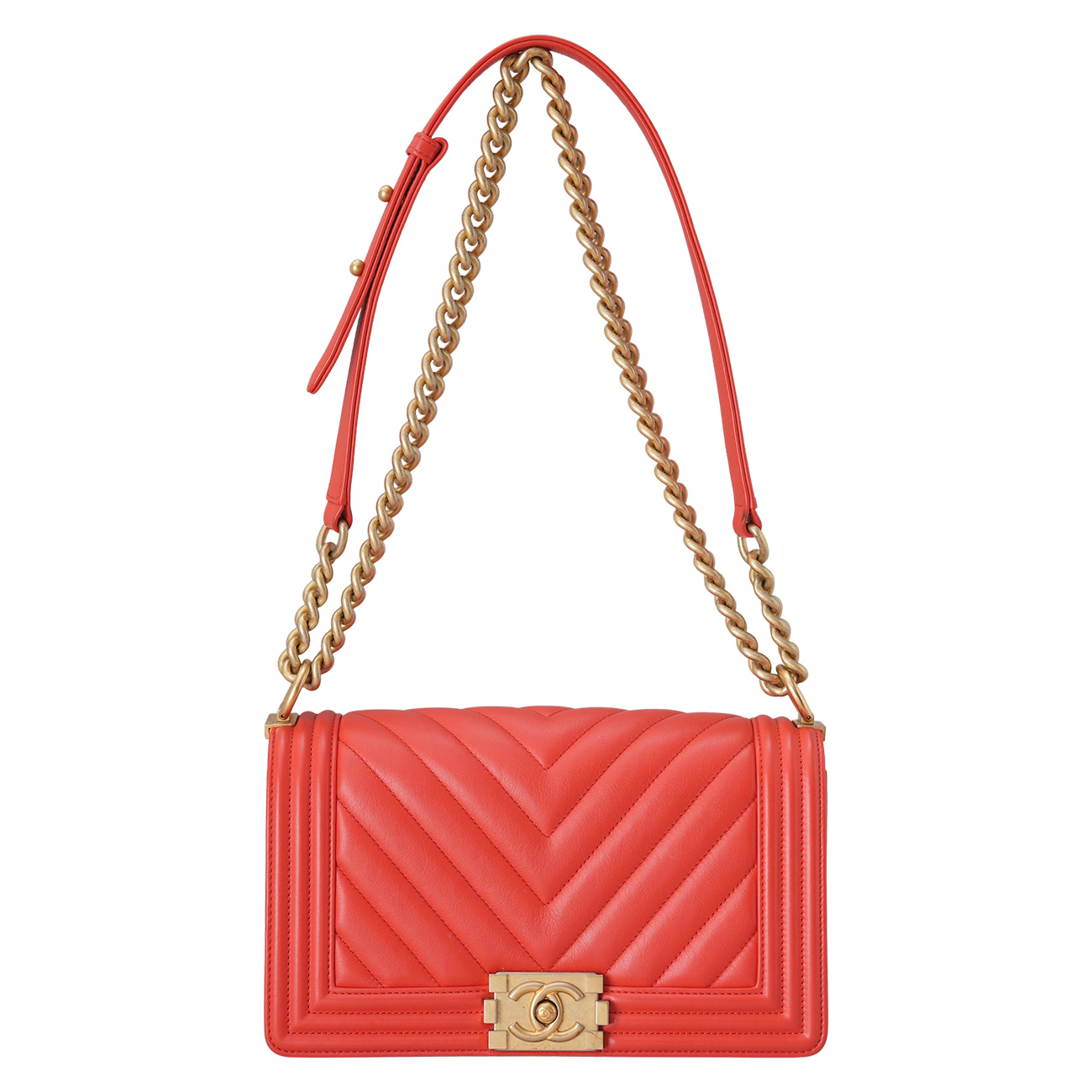 CHANEL(USED)샤넬 보이샤넬 쉐브론 미듐 플랩백