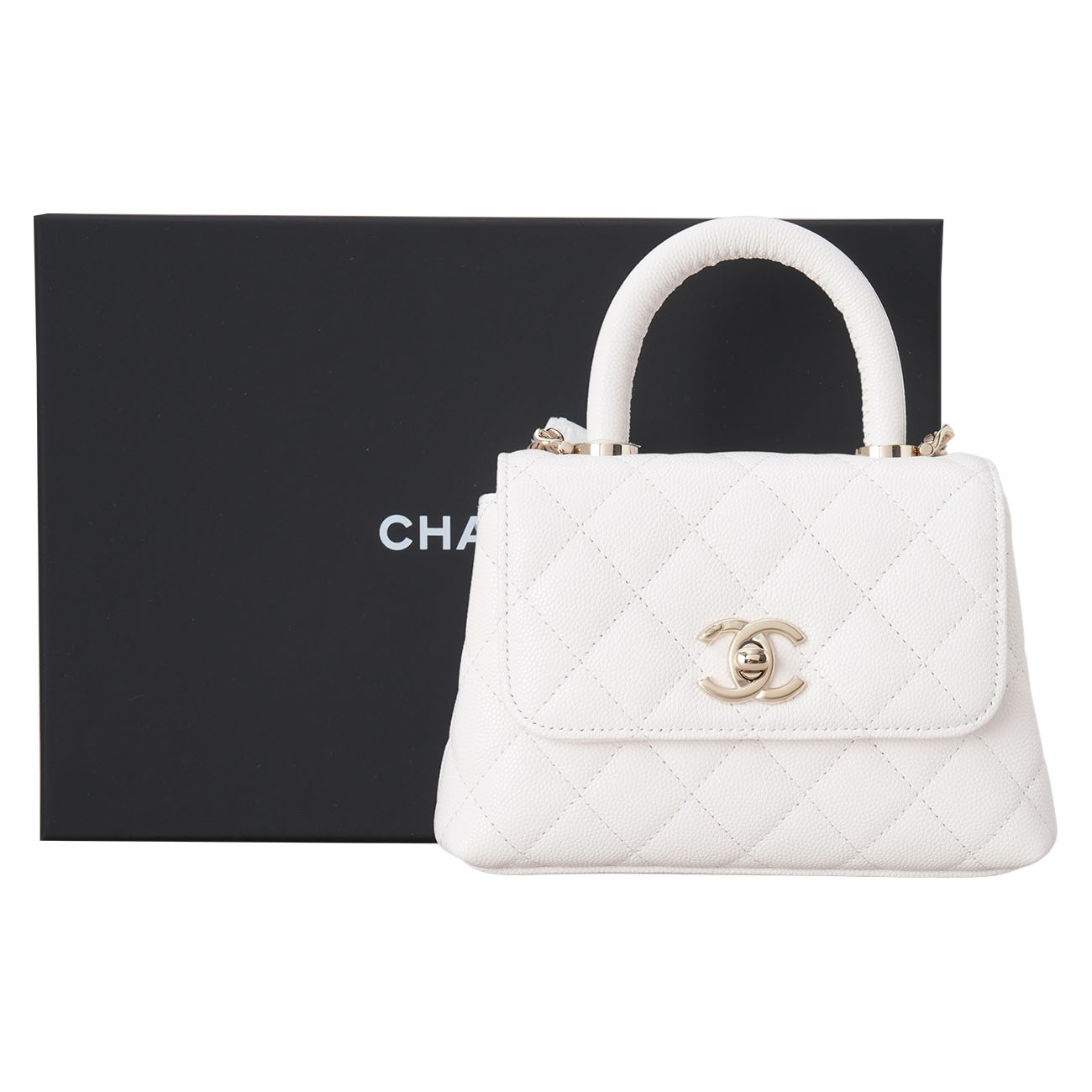 CHANEL(NEW)샤넬 AP4244 코코핸들 16 화이트 (새상품) NEW PRODUCT