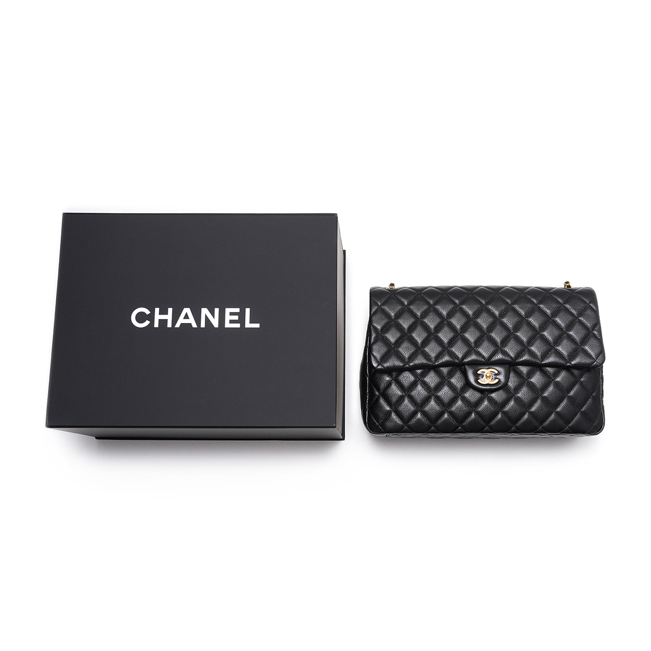 CHANEL(USED)샤넬 시즌 캐비어 클래식 트래블 맥시 플랩백