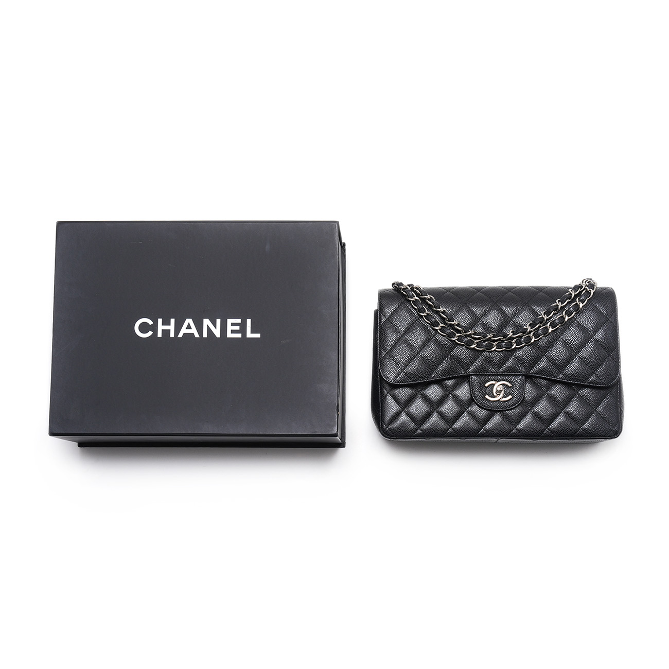 CHANEL(USED)샤넬 캐비어 클래식 라지 플랩백