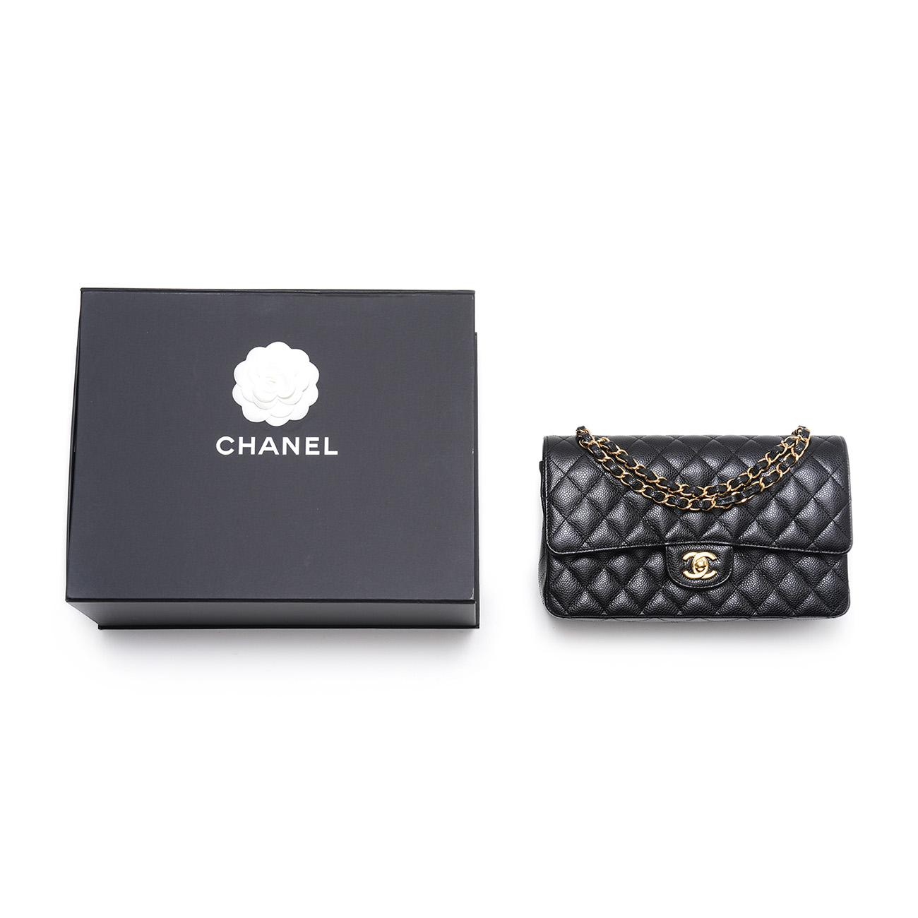 CHANEL(USED)샤넬 캐비어 클래식 미듐 플랩백