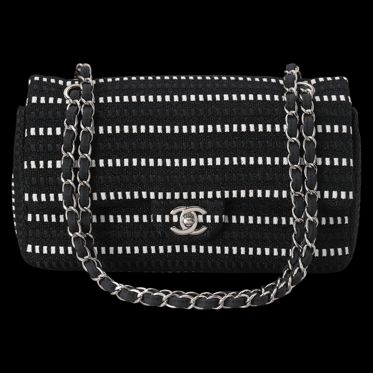 CHANEL(USED)샤넬 시즌 클래식 미듐 플랩백