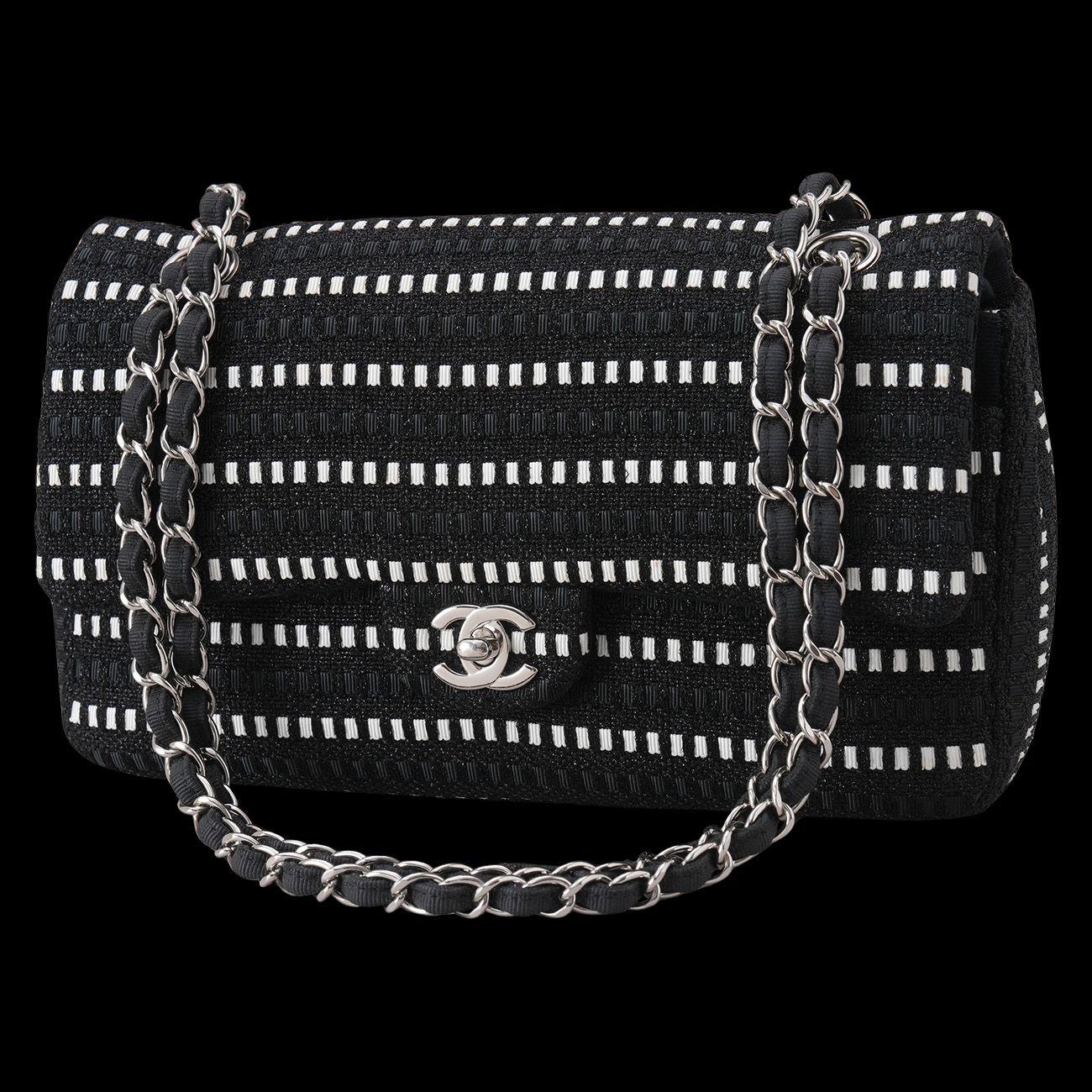 CHANEL(USED)샤넬 시즌 클래식 미듐 플랩백