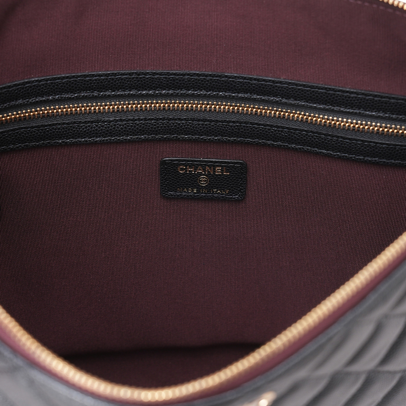 CHANEL(USED)샤넬 캐비어 클래식 클러치 라지