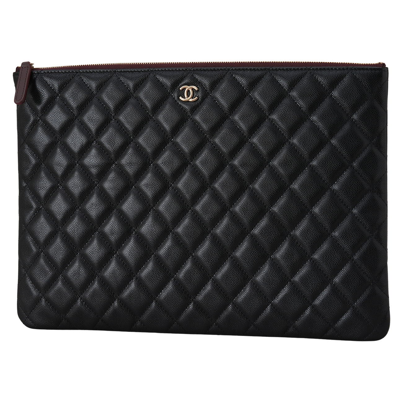 CHANEL(USED)샤넬 캐비어 클래식 클러치 라지