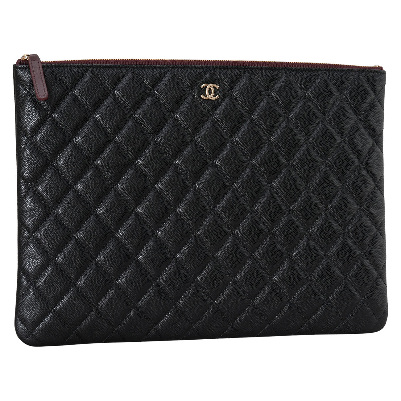 CHANEL(USED)샤넬 캐비어 클래식 클러치 라지