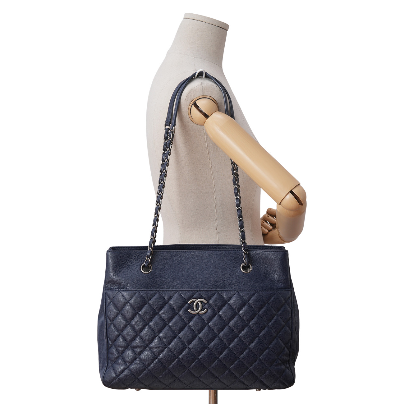 CHANEL(USED)샤넬 시즌 캐비어 쇼퍼백