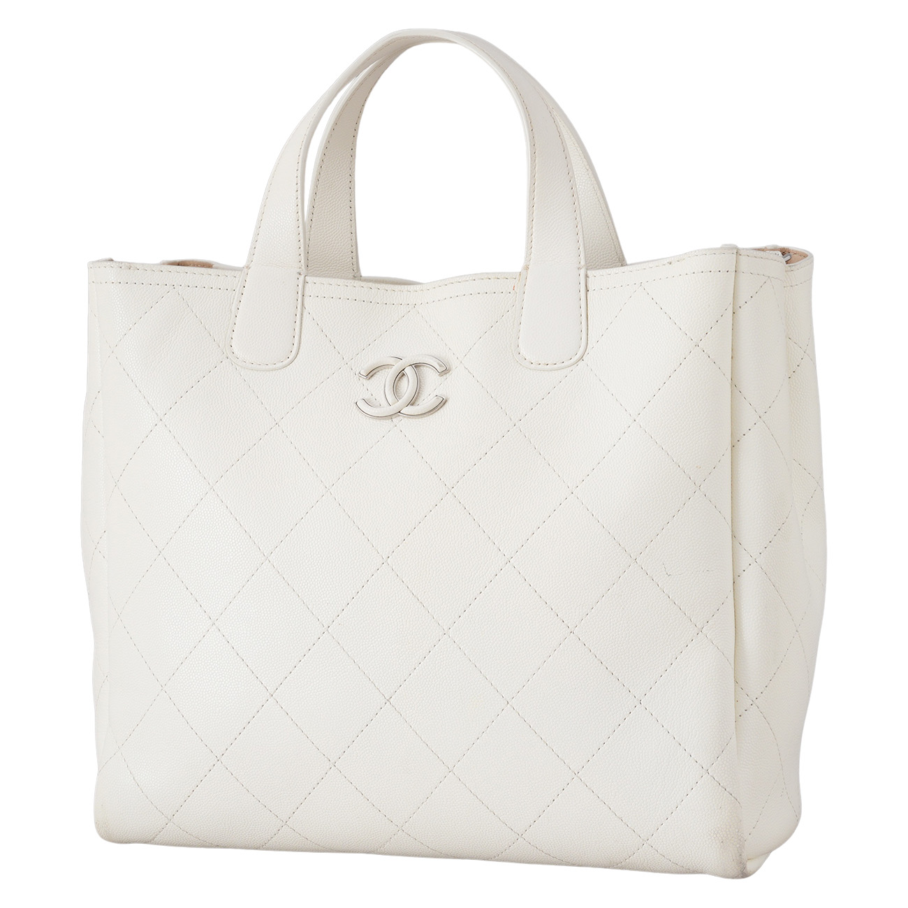 CHANEL(USED)샤넬 시즌 캐비어 토트백