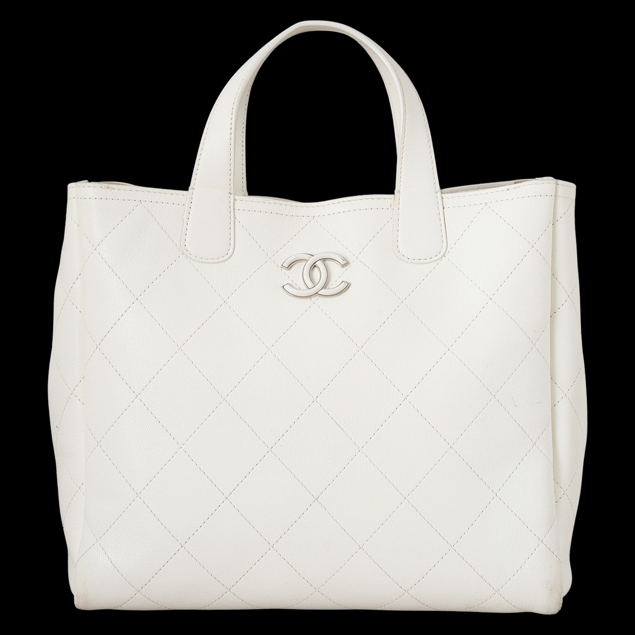 CHANEL(USED)샤넬 시즌 캐비어 토트백