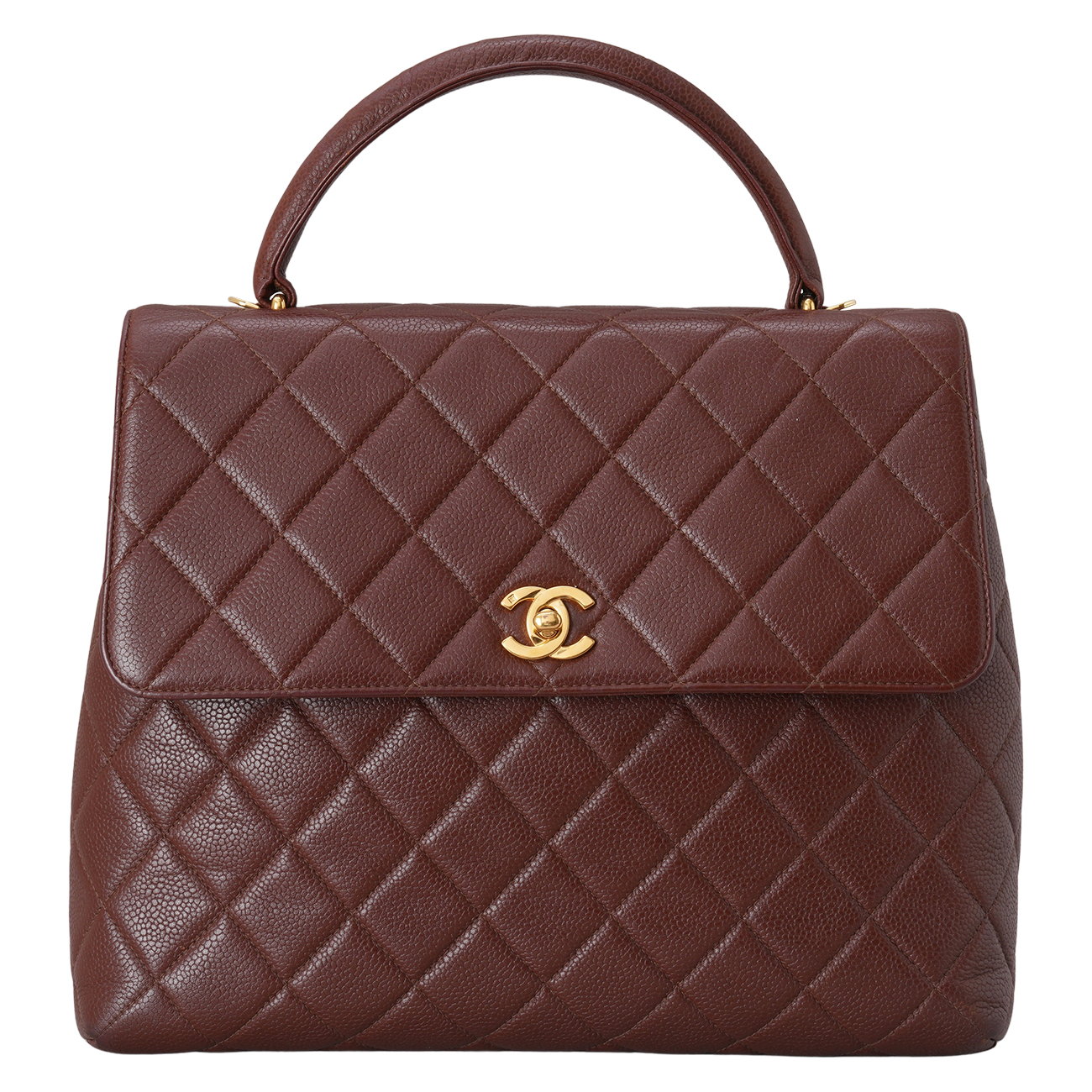 CHANEL(USED)샤넬 캐비어 탑핸들 숄더백