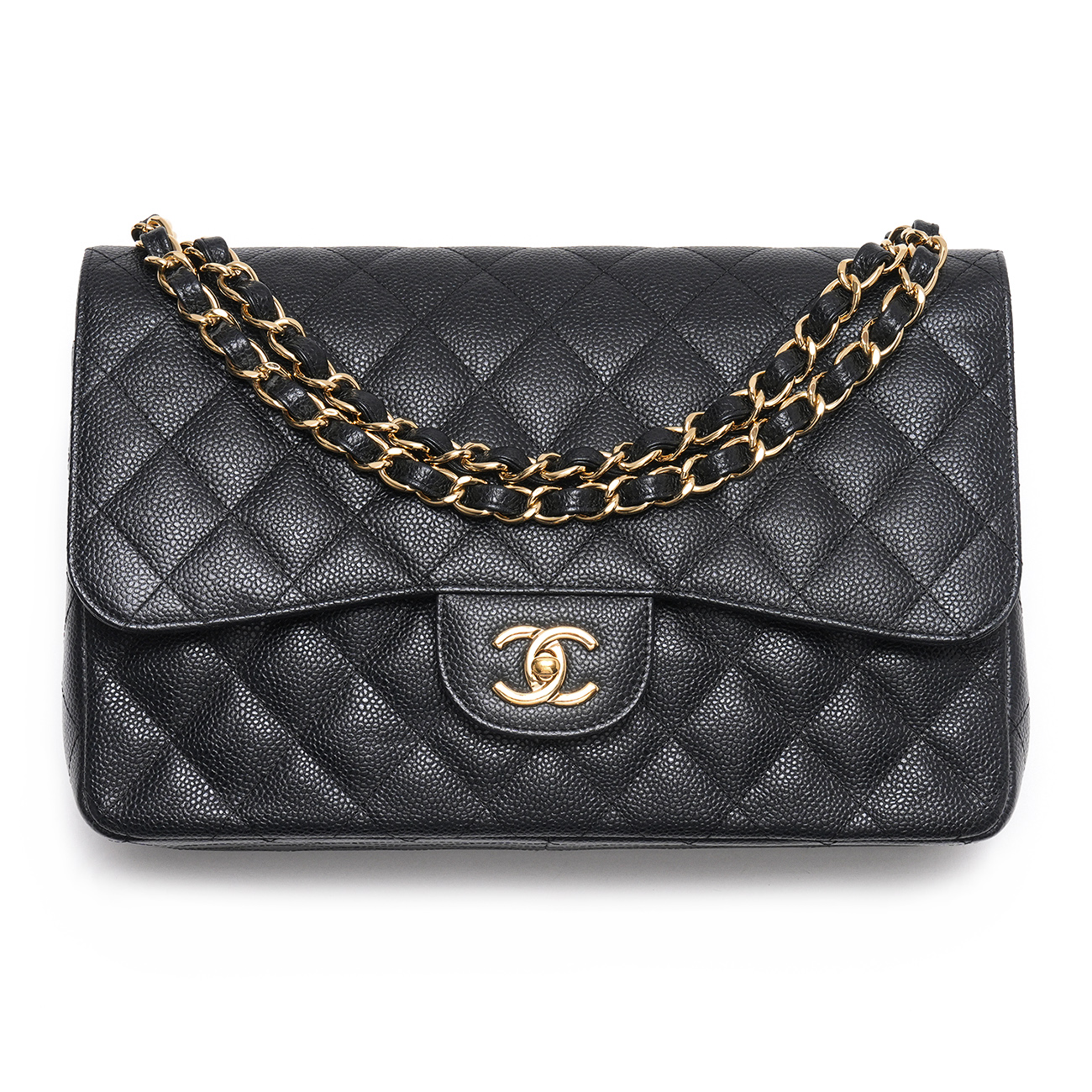 CHANEL(USED)샤넬 캐비어 클래시 라지 플랩백