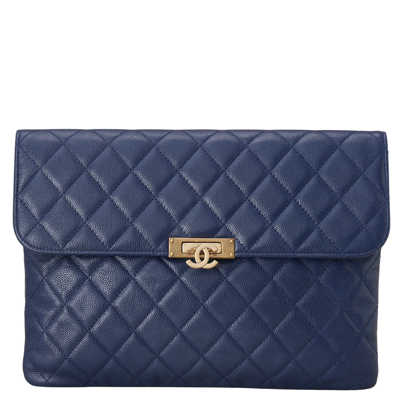 CHANEL(USED)샤넬 시즌 CC로고 플랩 클러치