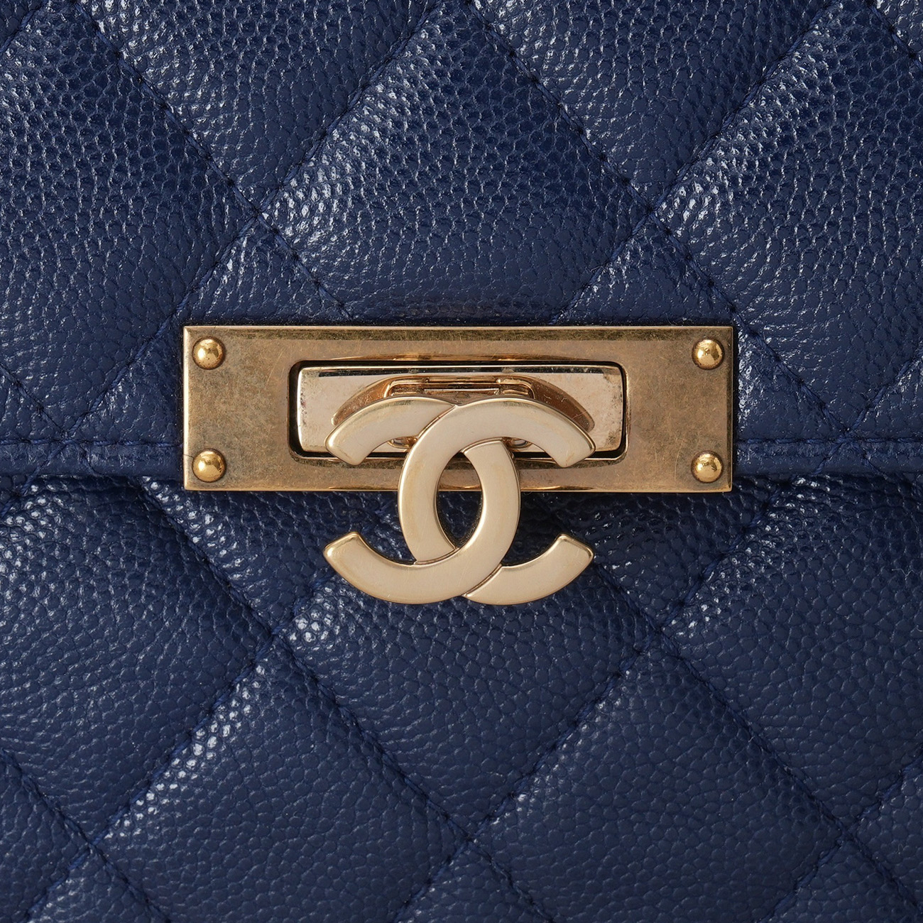 CHANEL(USED)샤넬 시즌 CC로고 플랩 클러치