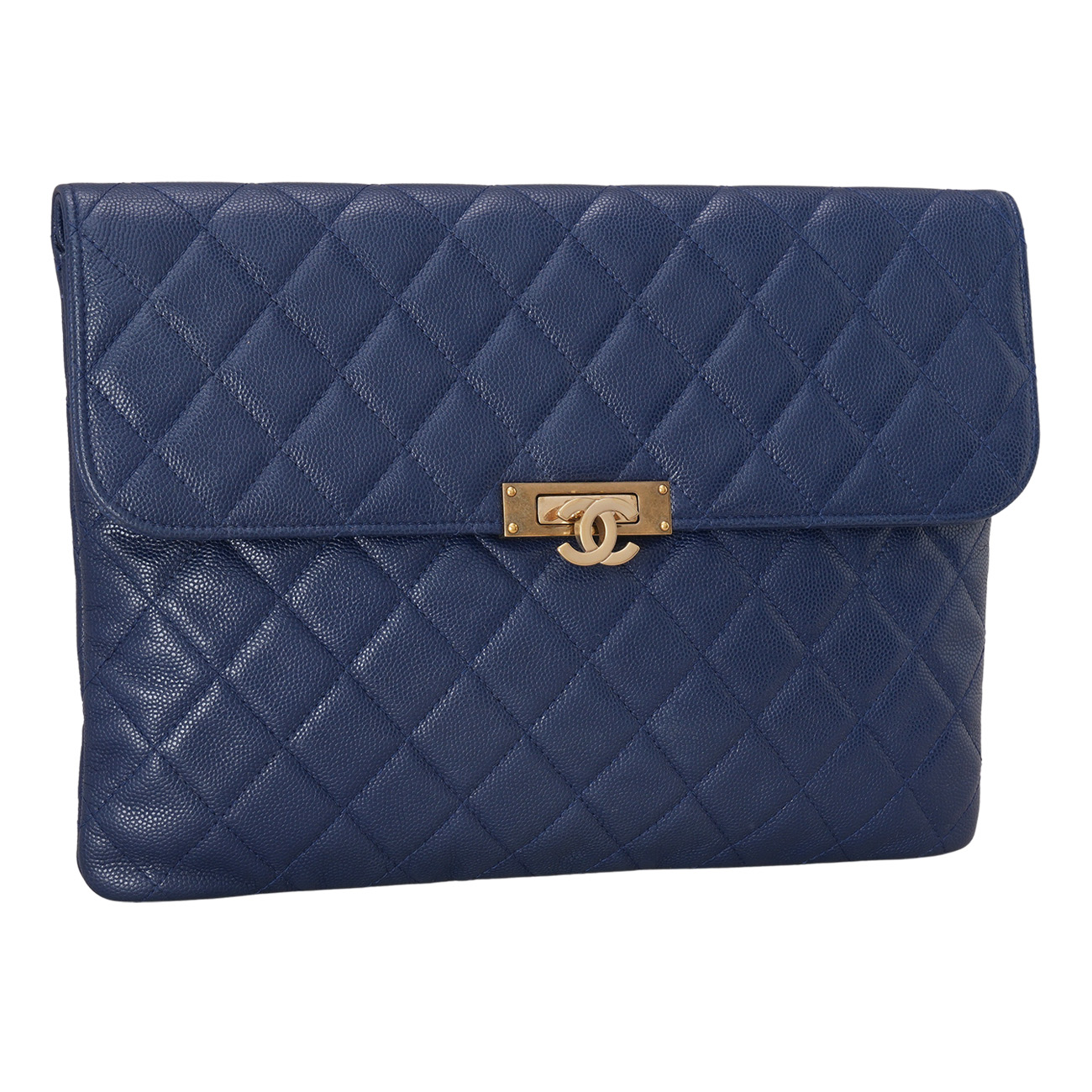 CHANEL(USED)샤넬 시즌 CC로고 플랩 클러치