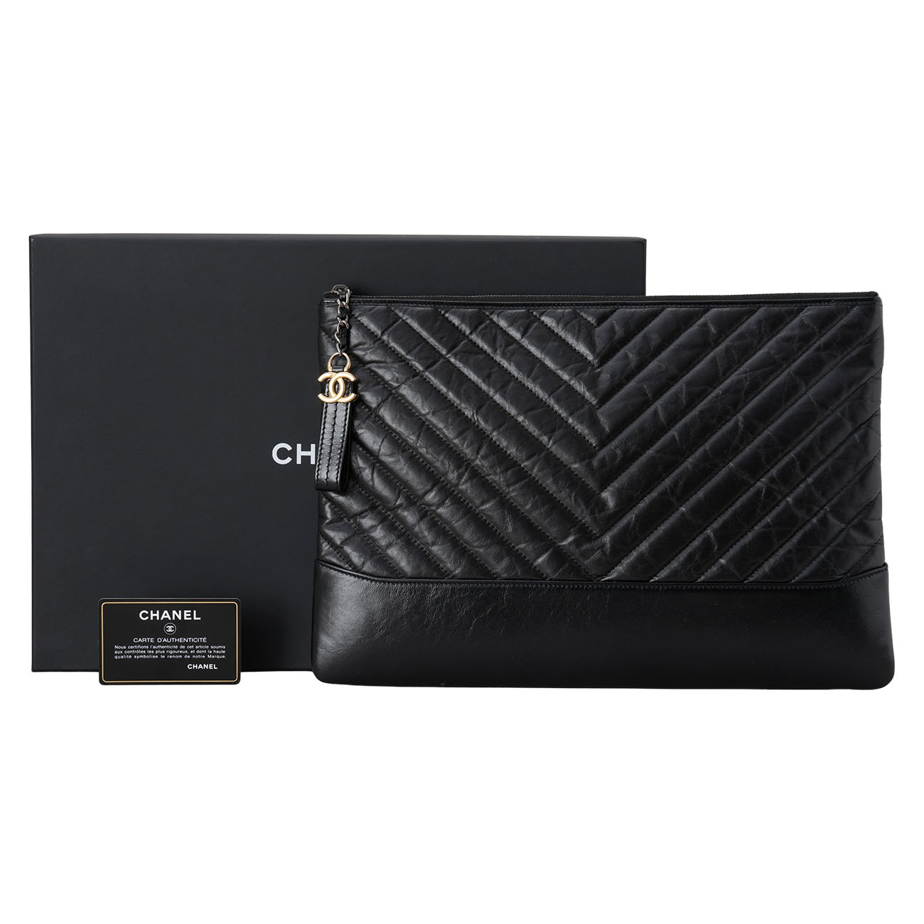 CHANEL(USED)샤넬 쉐브론 가브리엘 클러치 뉴미듐