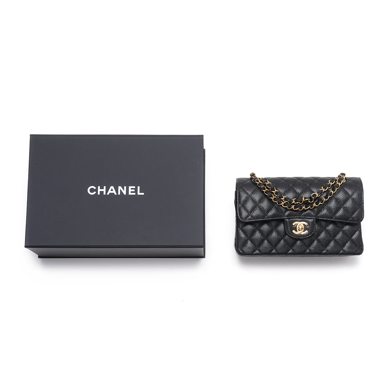 CHANEL(USED)샤넬 캐비어 클래식 스몰 플랩백