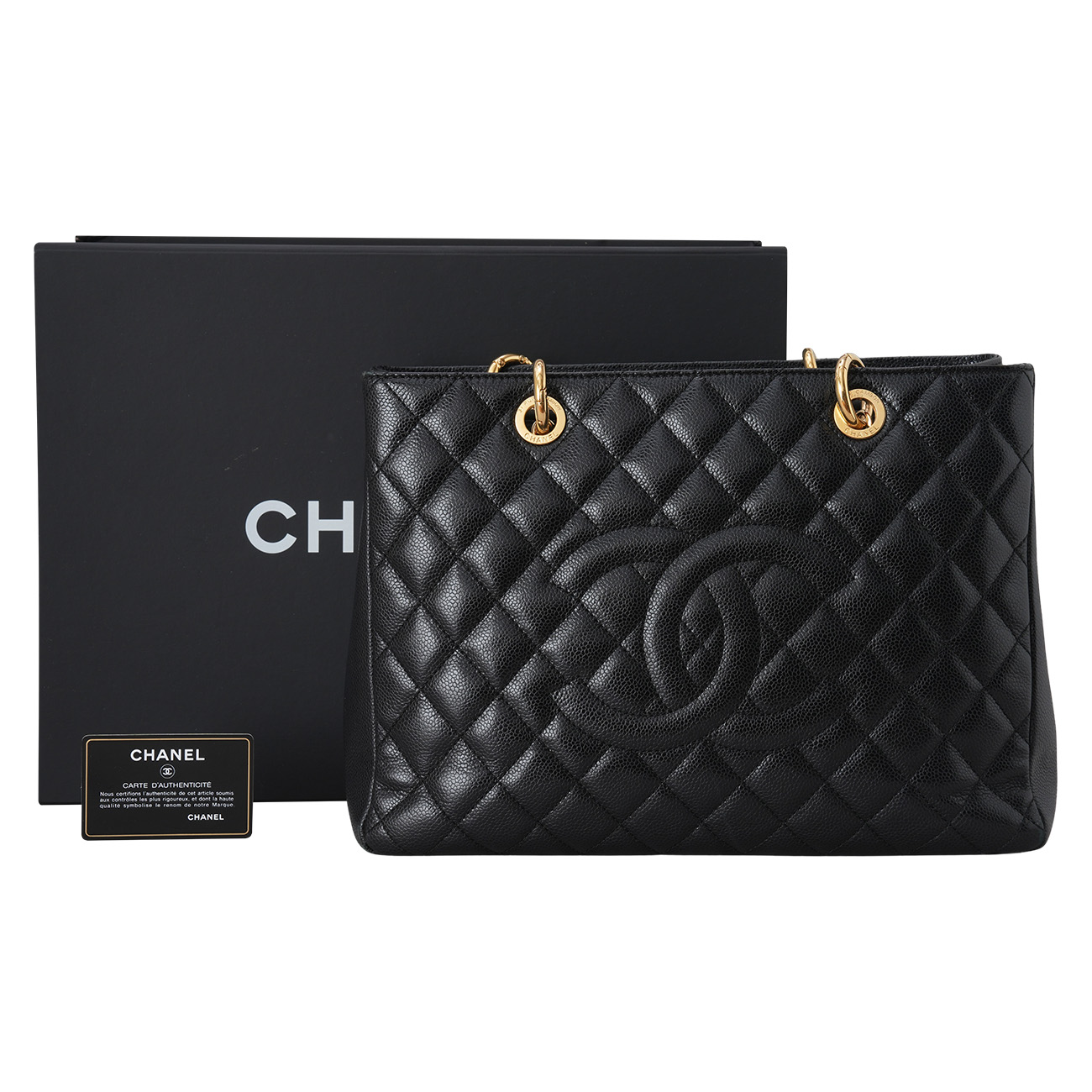 CHANEL(USED)샤넬 캐비어 그랜드샤핑
