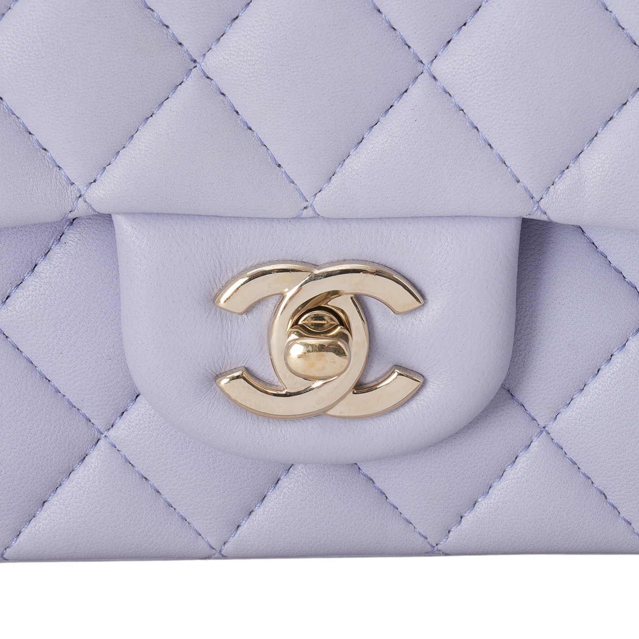 CHANEL(USED)샤넬 램스킨 클래식 뉴미니 탑핸들