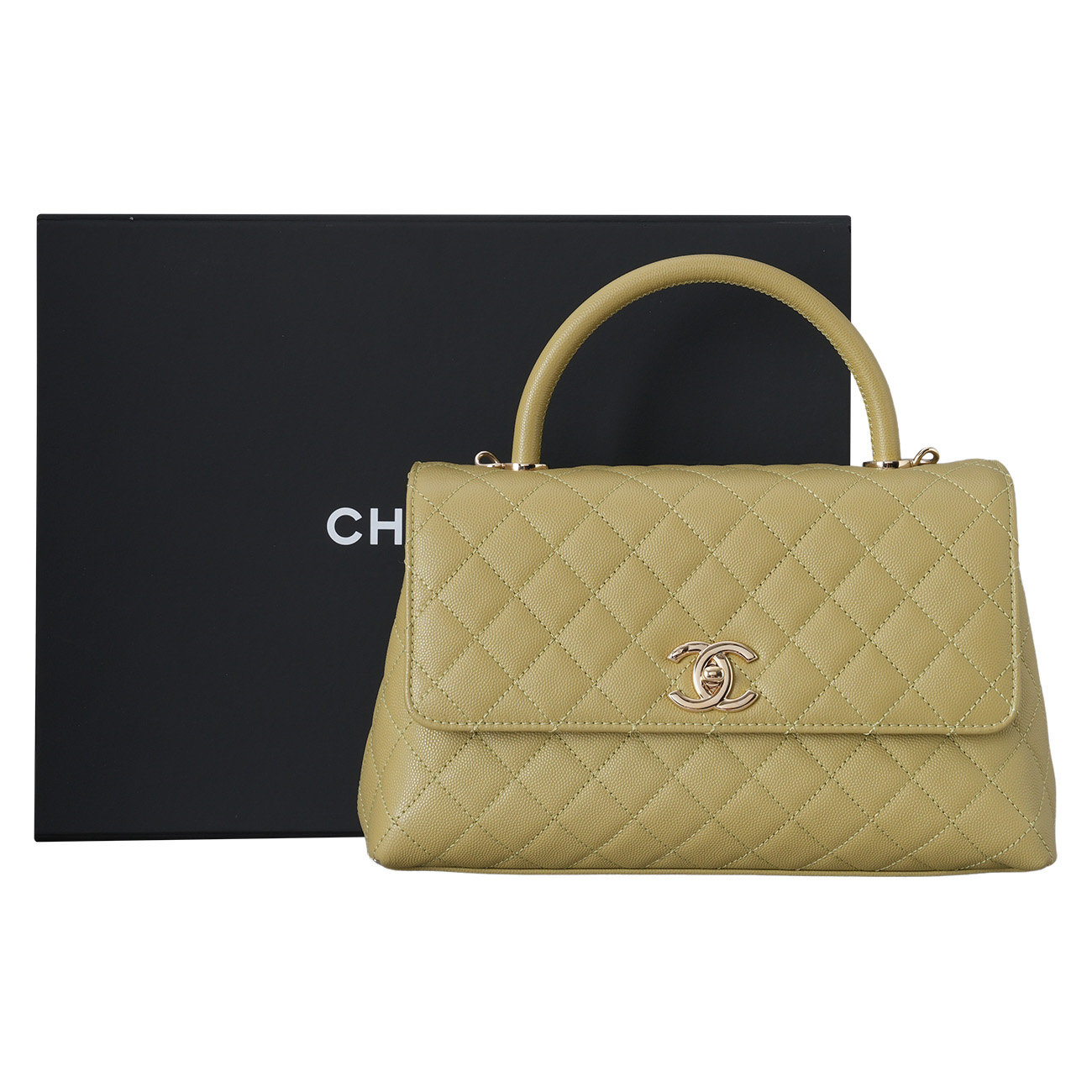 CHANEL(USED)샤넬 캐비어 코코핸들 미듐