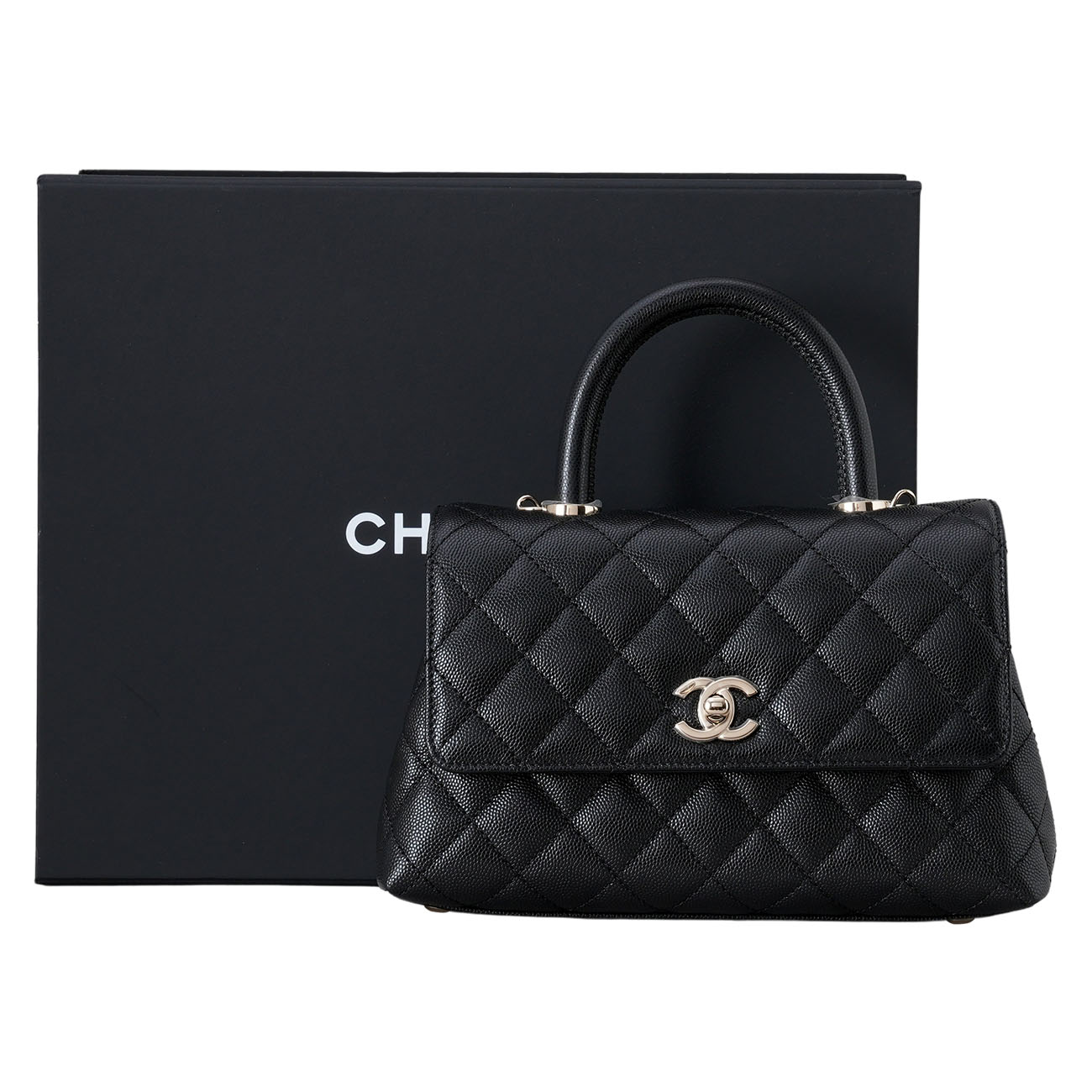 CHANEL(USED)샤넬 캐비어 코코핸들 23