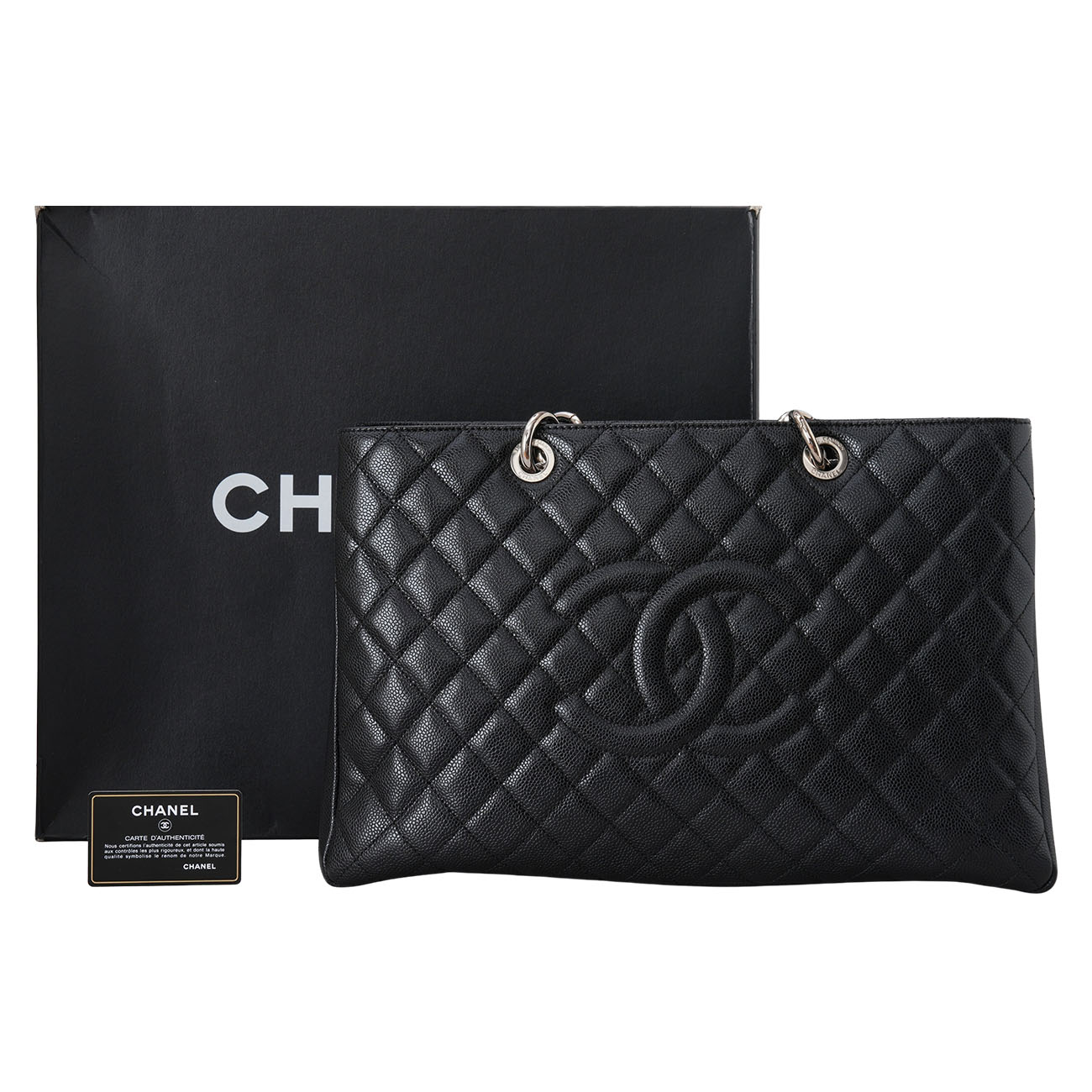 CHANEL(USED)샤넬 캐비어 그랜드샤핑