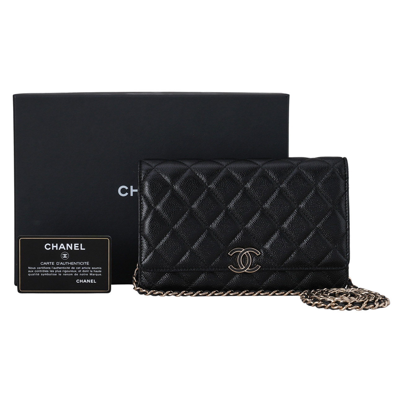 CHANEL(USED)샤넬 시즌 캐비어 WOC