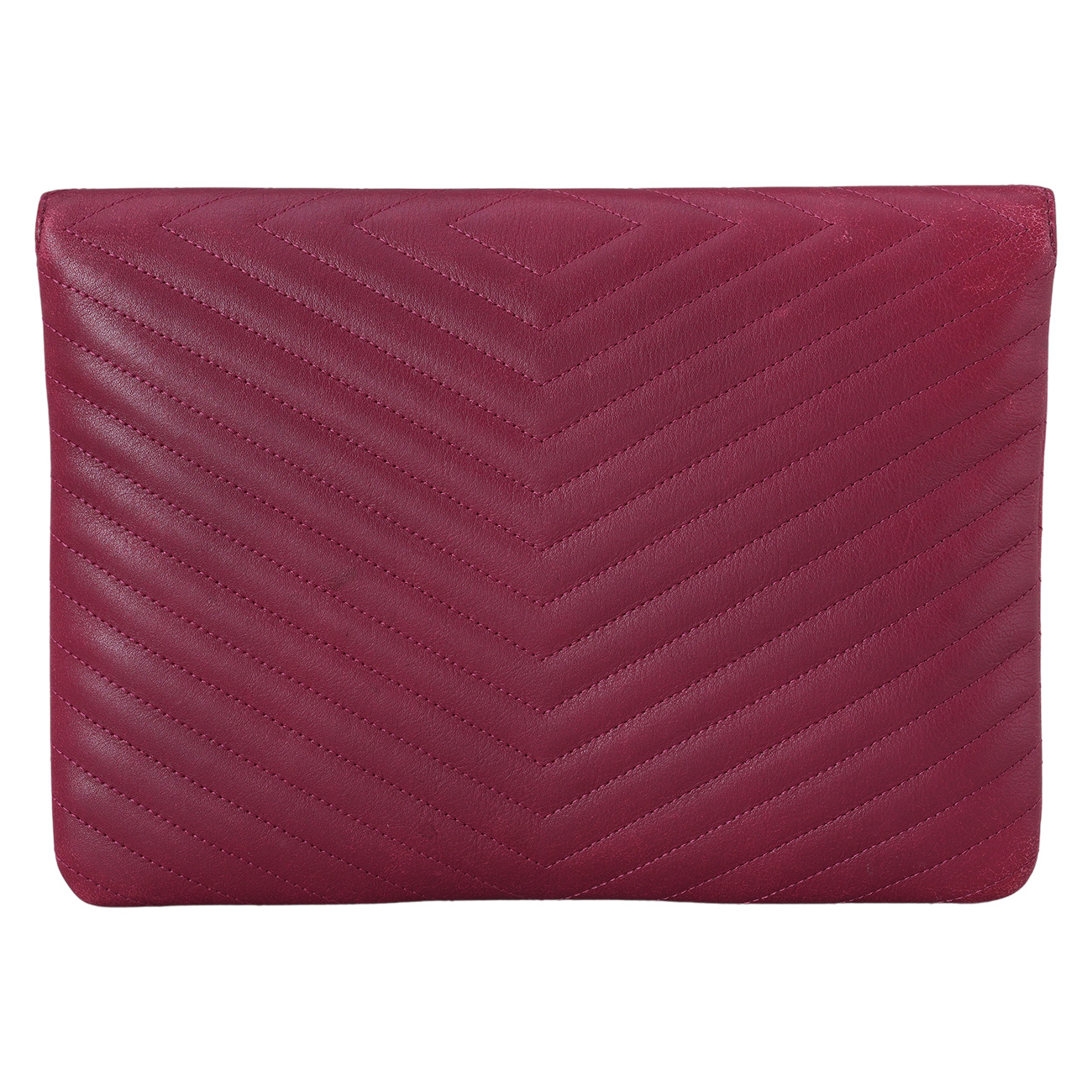 CHANEL(USED)샤넬 쉐브론 플랩 클러치