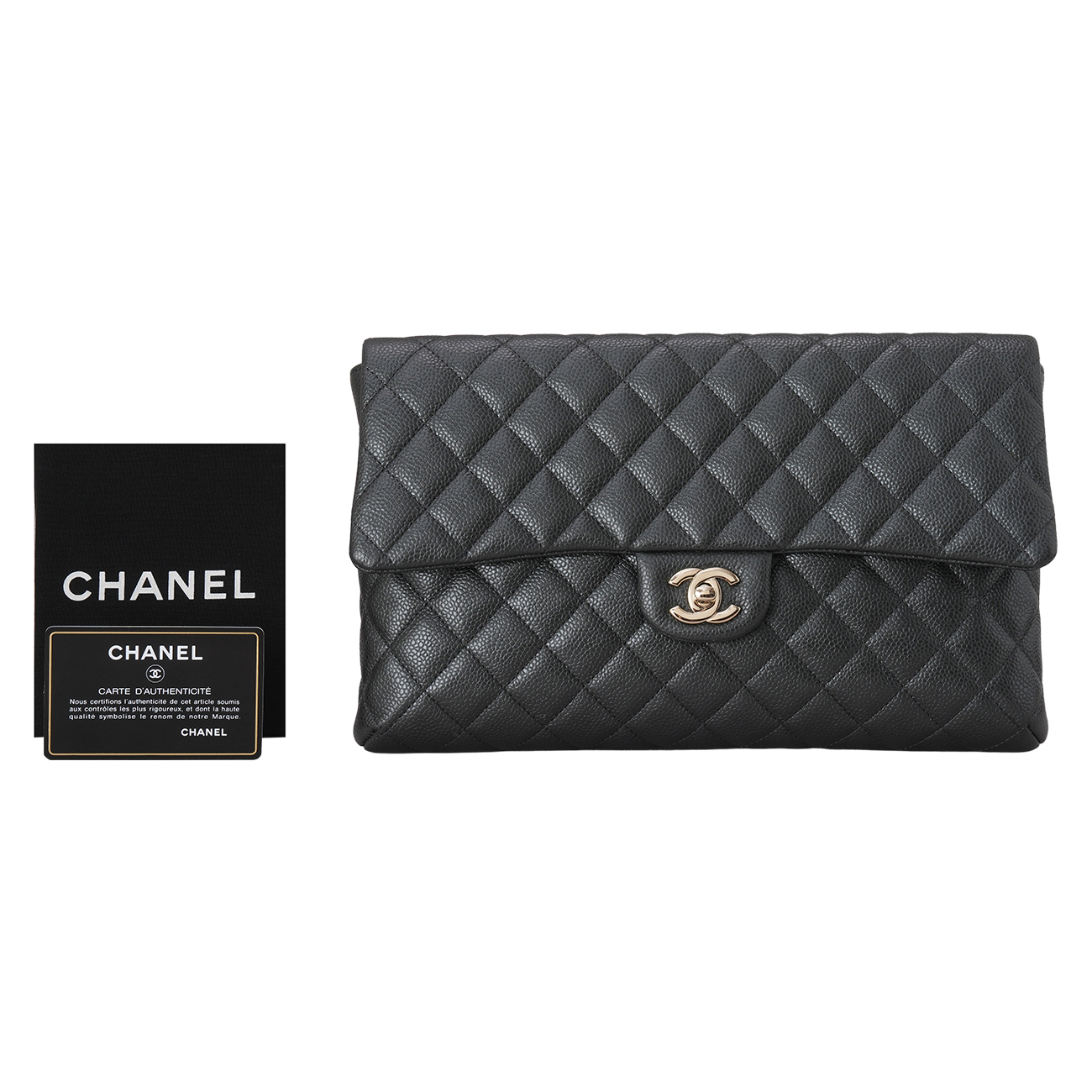 CHANEL(USED)샤넬 캐비어 클래식 플랩 클러