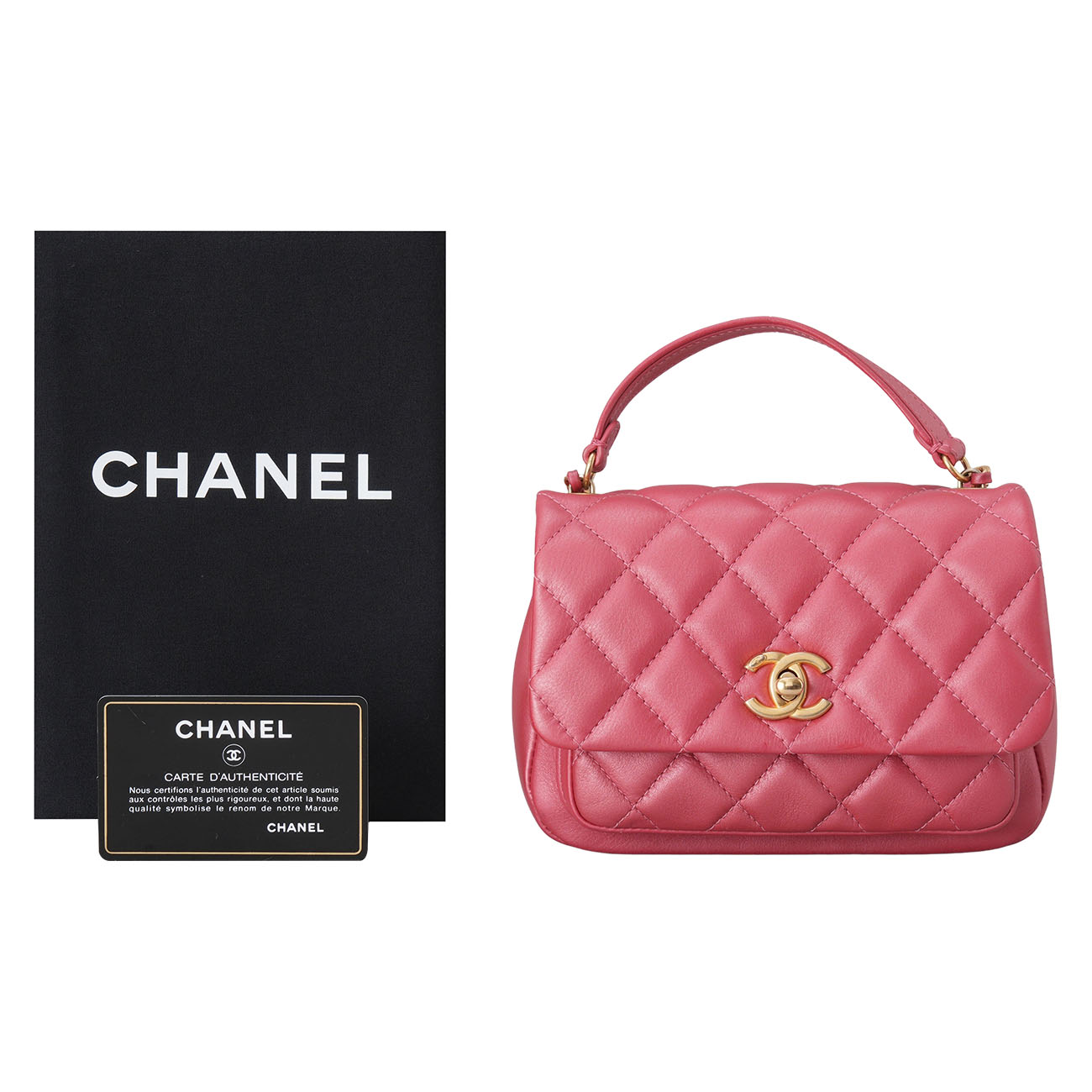 CHANEL(USED)샤넬 AS1226 시즌 탑핸들 체인 미니백