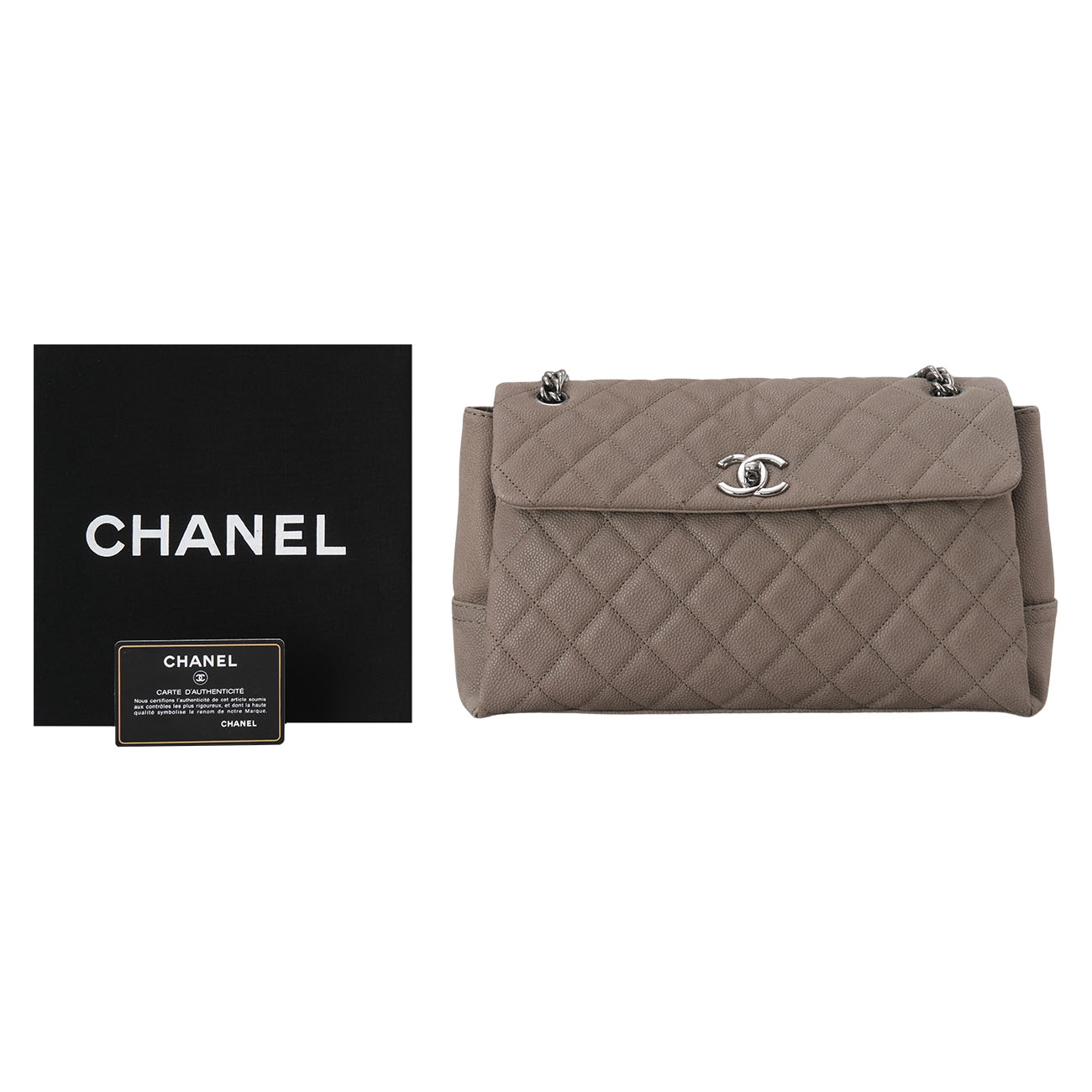 CHANEL(USED)샤넬 시즌 캐비어 체인 플랩백