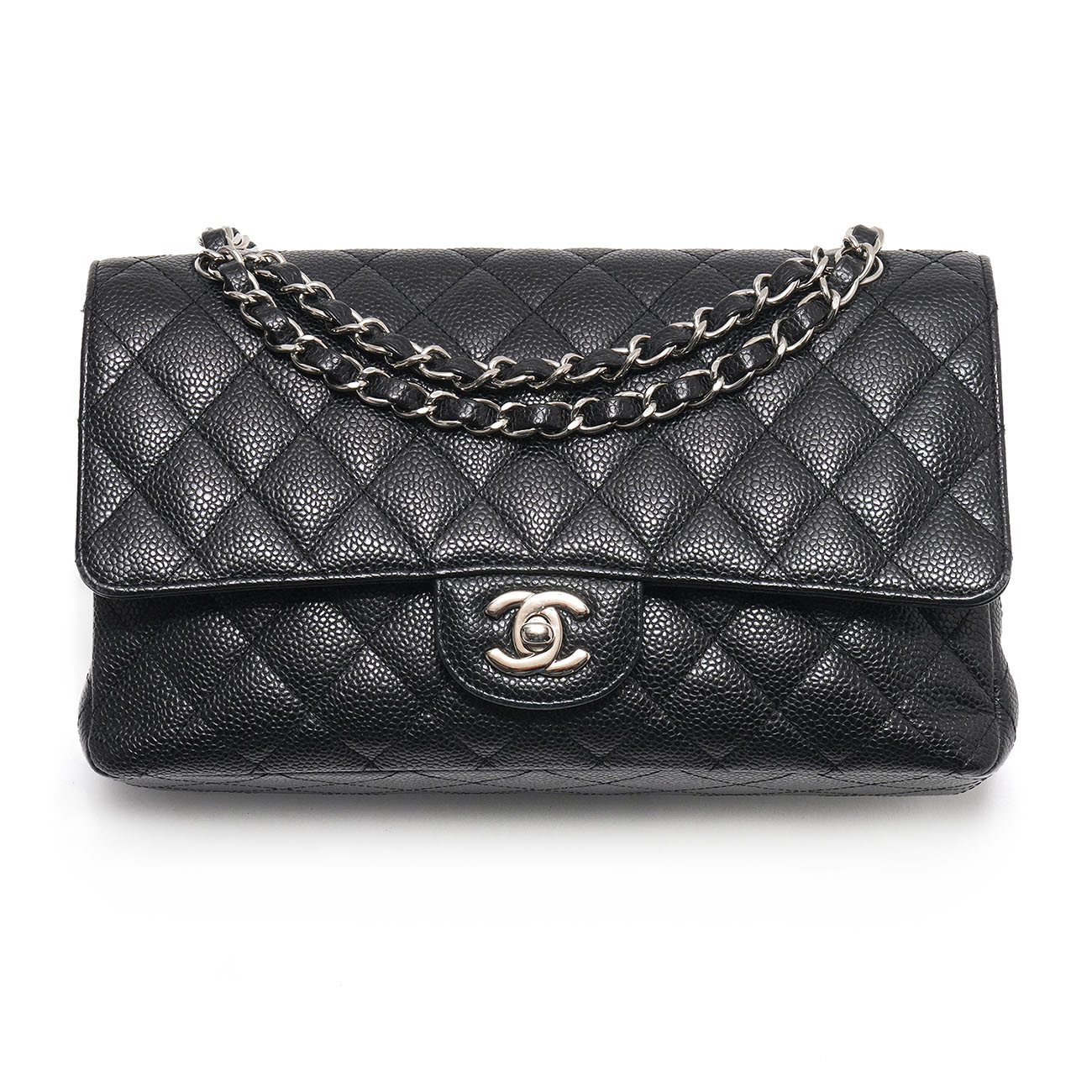 CHANEL(USED)샤넬 캐비어 클래식 미듐 플랩백