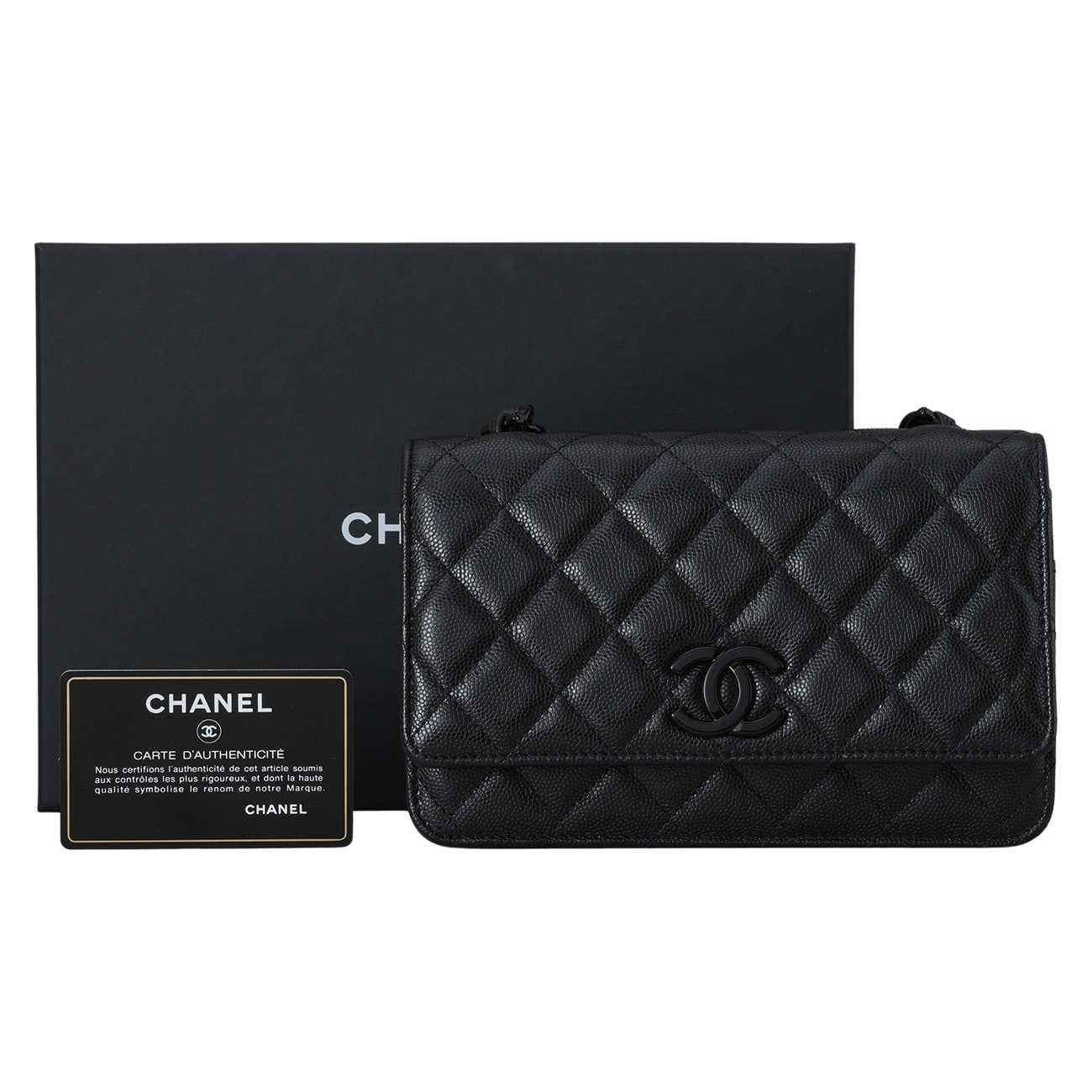 CHANEL(USED)샤넬 AP1954 시즌 블랙체인 클래식 WOC