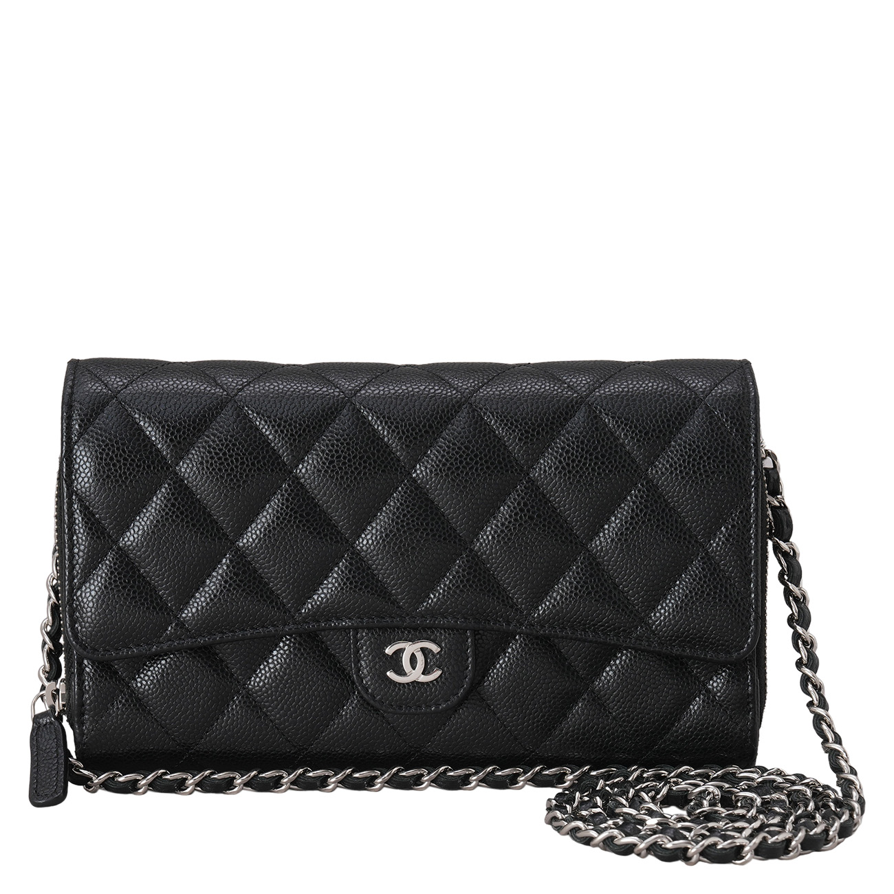 CHANEL(USED)샤넬 캐비어 클래식 투웨이 WOC