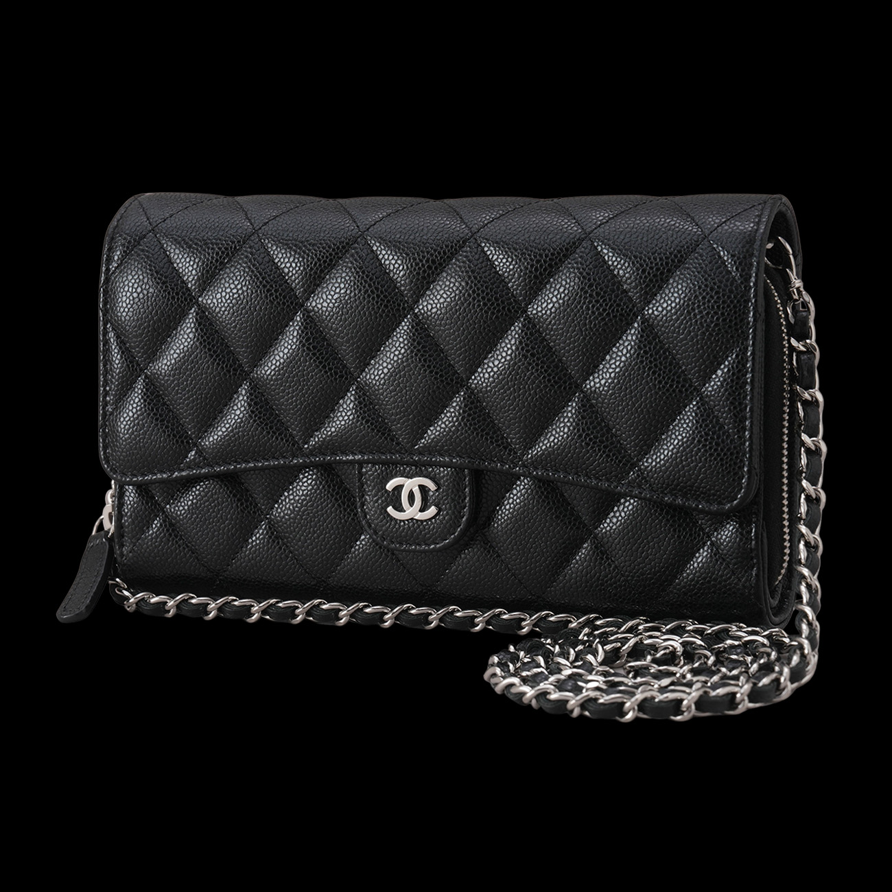 CHANEL(USED)샤넬 캐비어 클래식 투웨이 WOC