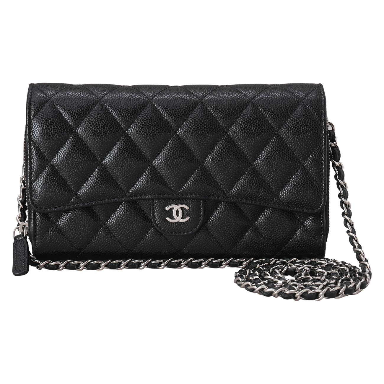 CHANEL(USED)샤넬 캐비어 클래식 투웨이 WOC