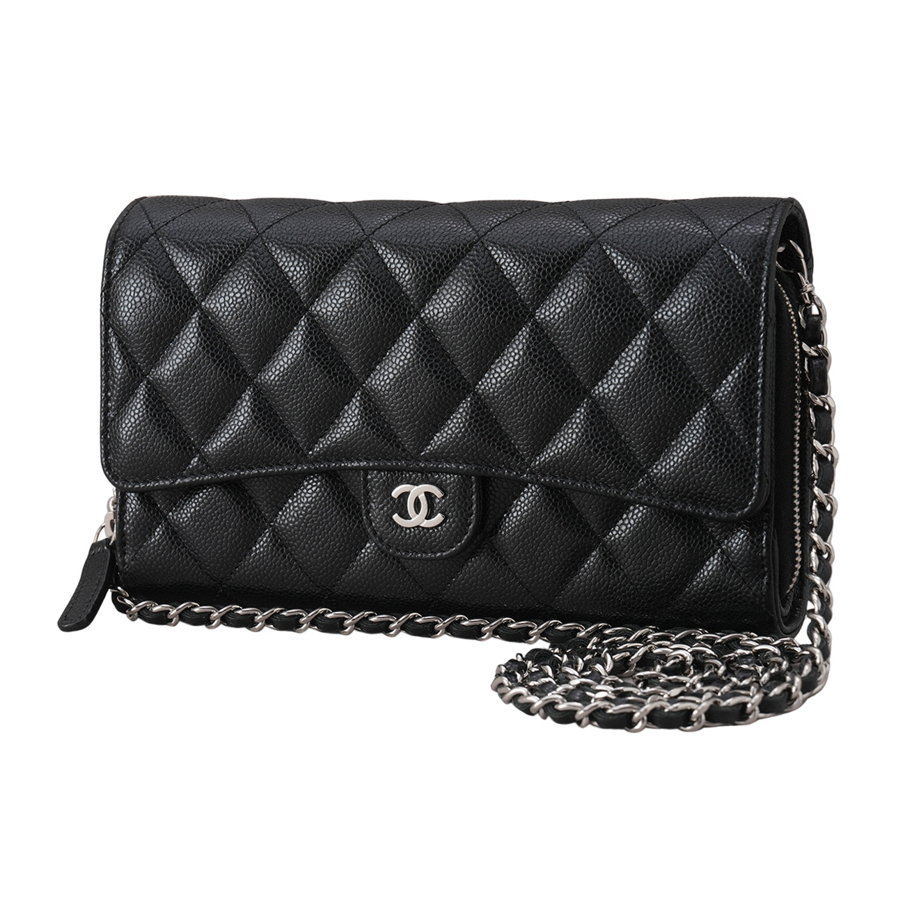 CHANEL(USED)샤넬 캐비어 클래식 투웨이 WOC
