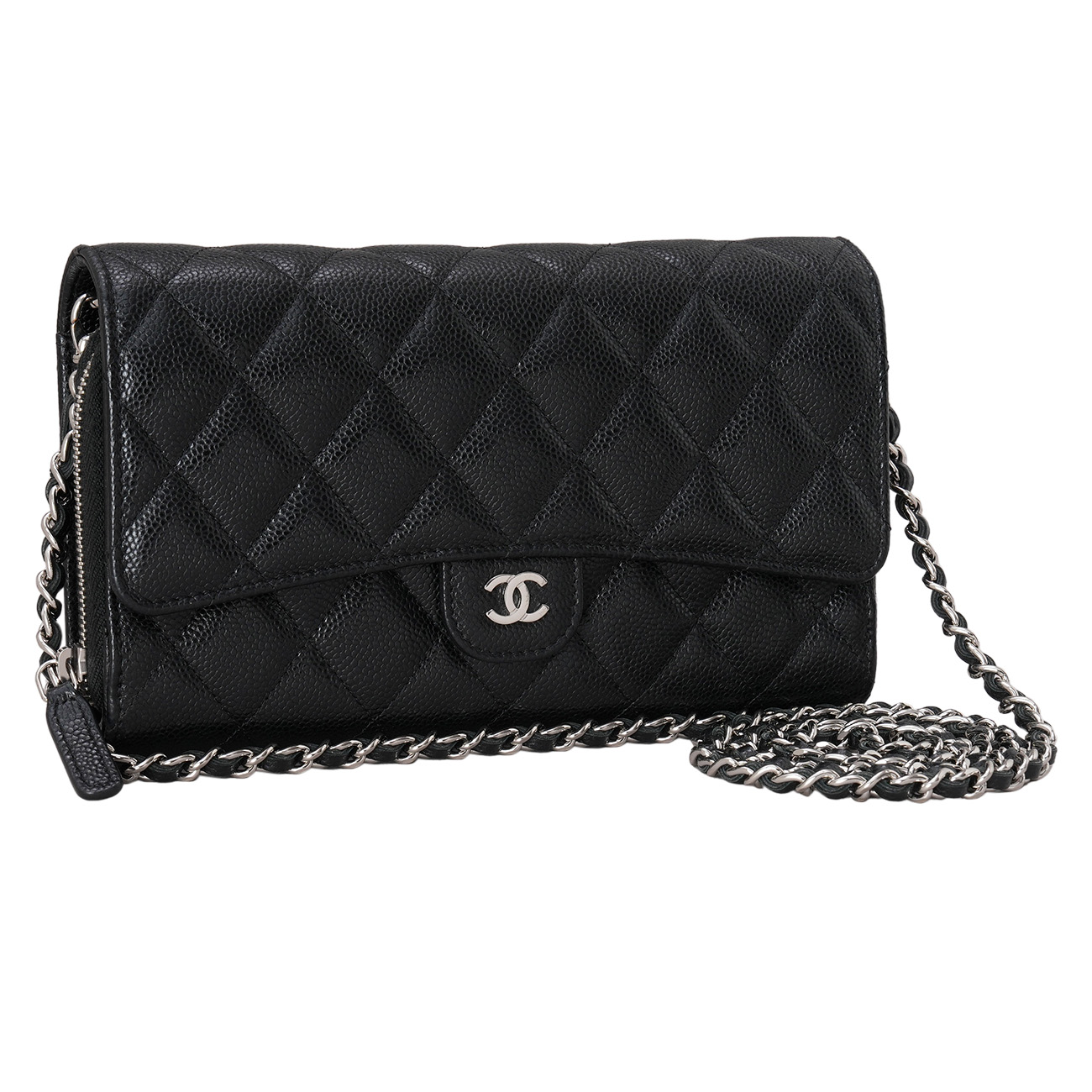 CHANEL(USED)샤넬 캐비어 클래식 투웨이 WOC