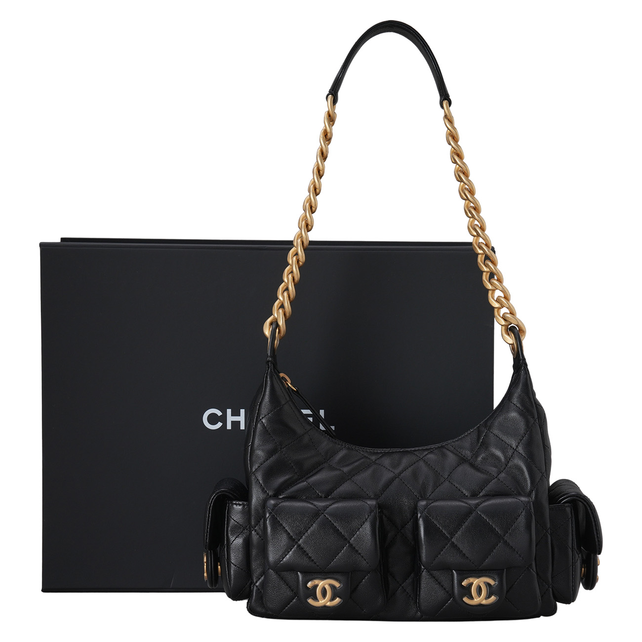 CHANEL(USED)샤넬 25C 크루즈 호보 투포켓 백