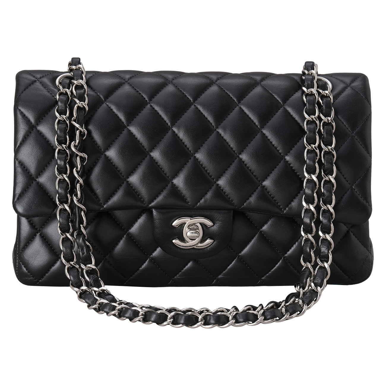 CHANEL(USED)샤넬 램스킨 클래식 미듐 플랩백