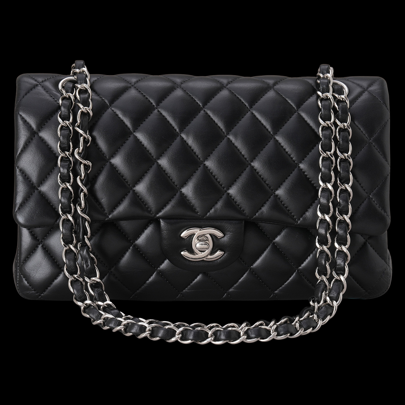 CHANEL(USED)샤넬 램스킨 클래식 미듐 플랩백