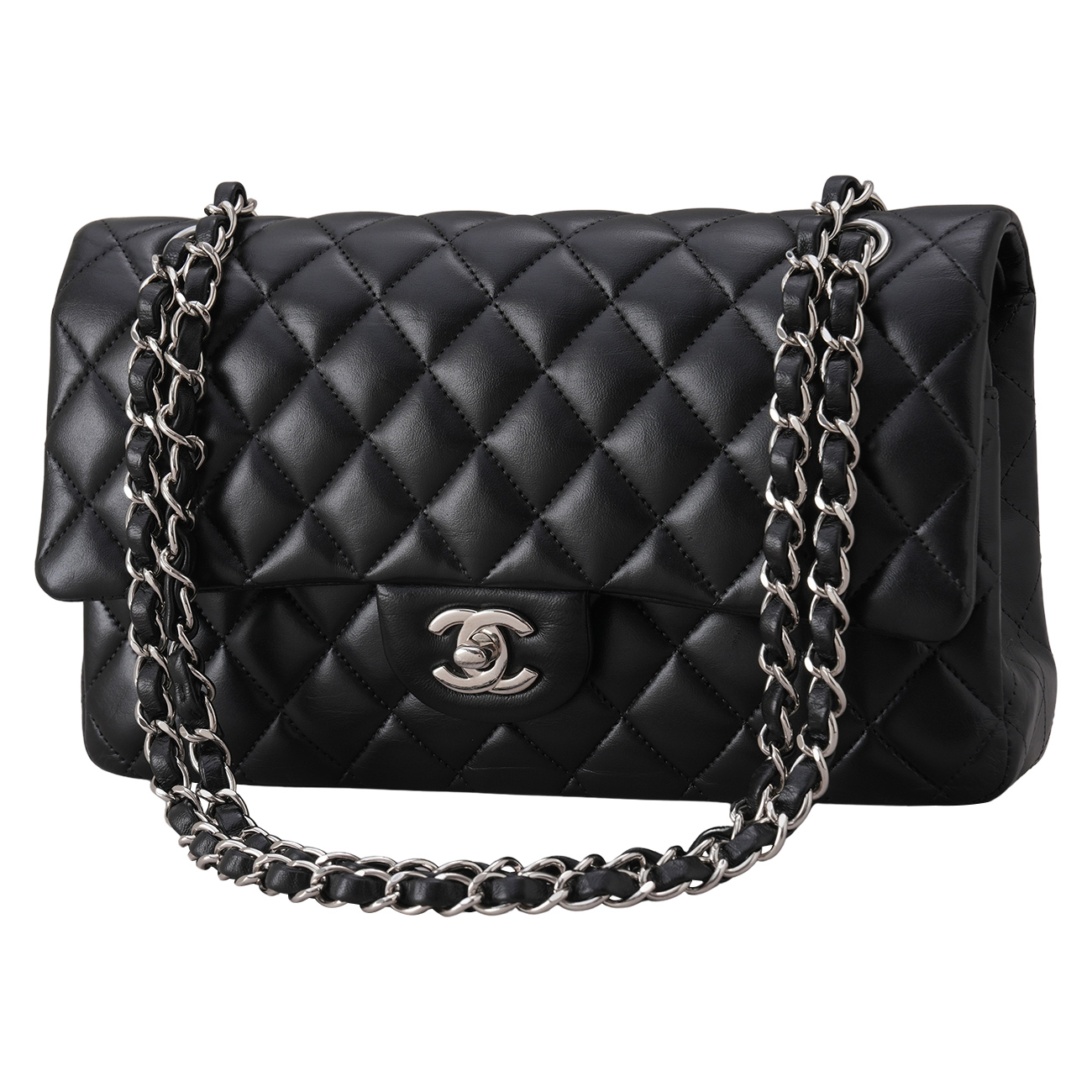 CHANEL(USED)샤넬 램스킨 클래식 미듐 플랩백
