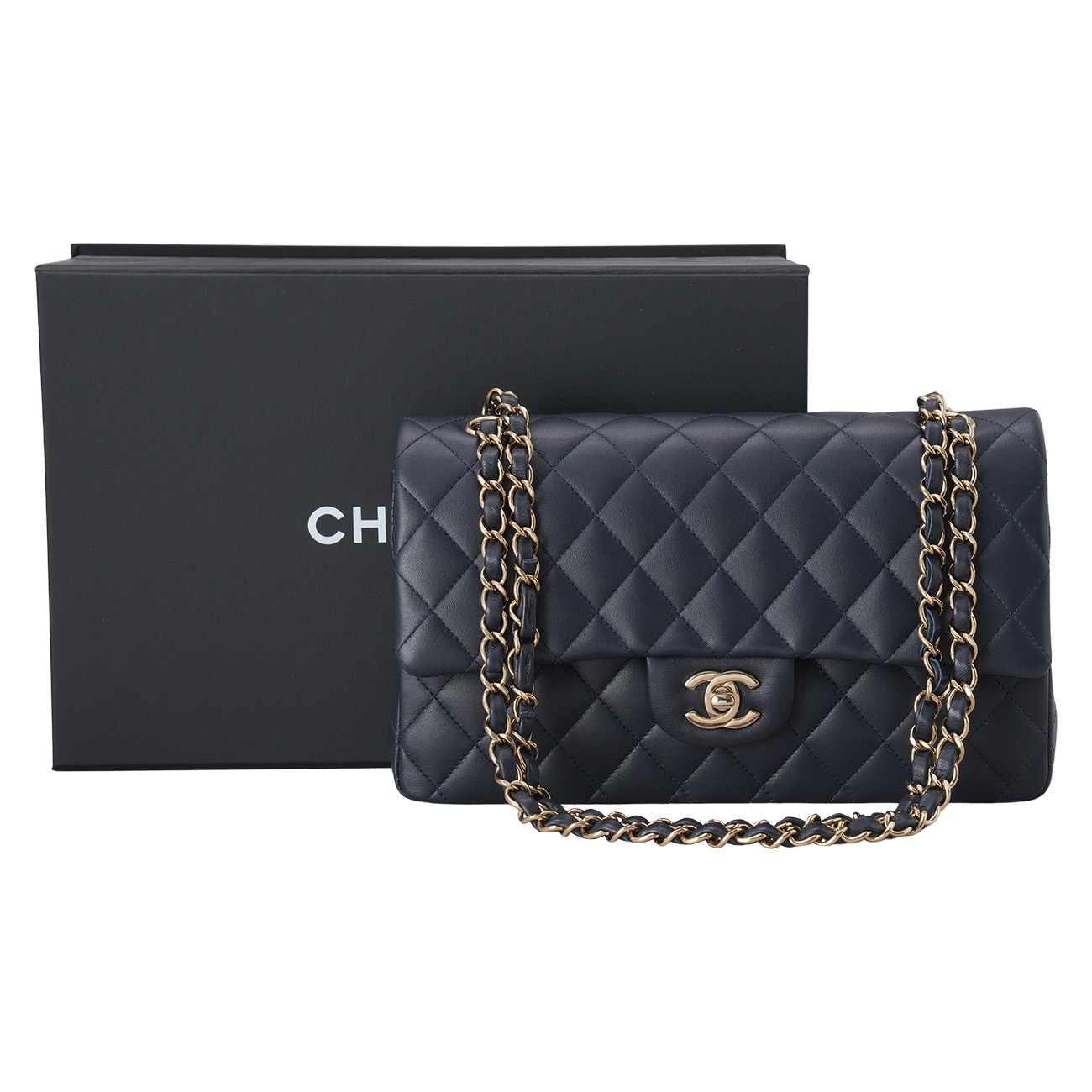 CHANEL(USED)샤넬 램스킨 클래식 미듐 플랩백